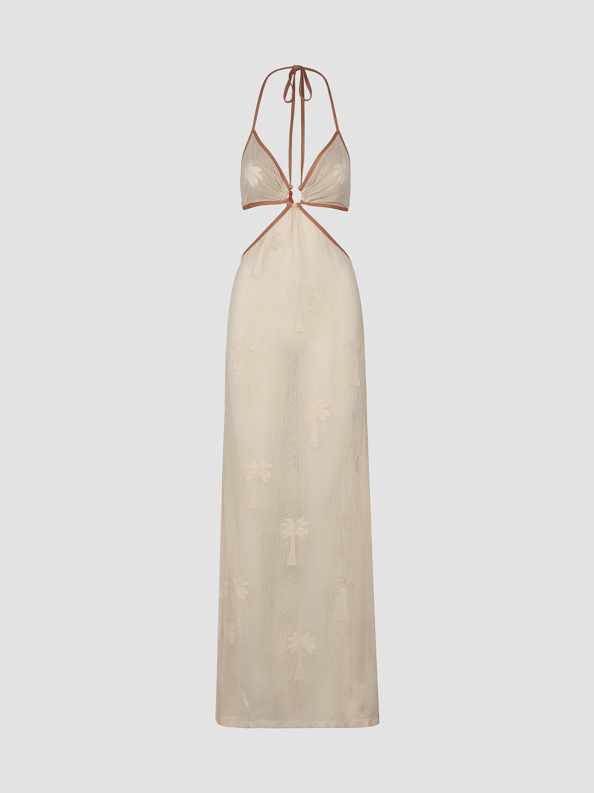 flowy cotton maxi dresses Flowy Cotton-Silk Empire Waist A-Line Maxi Dress Chantilly White / S