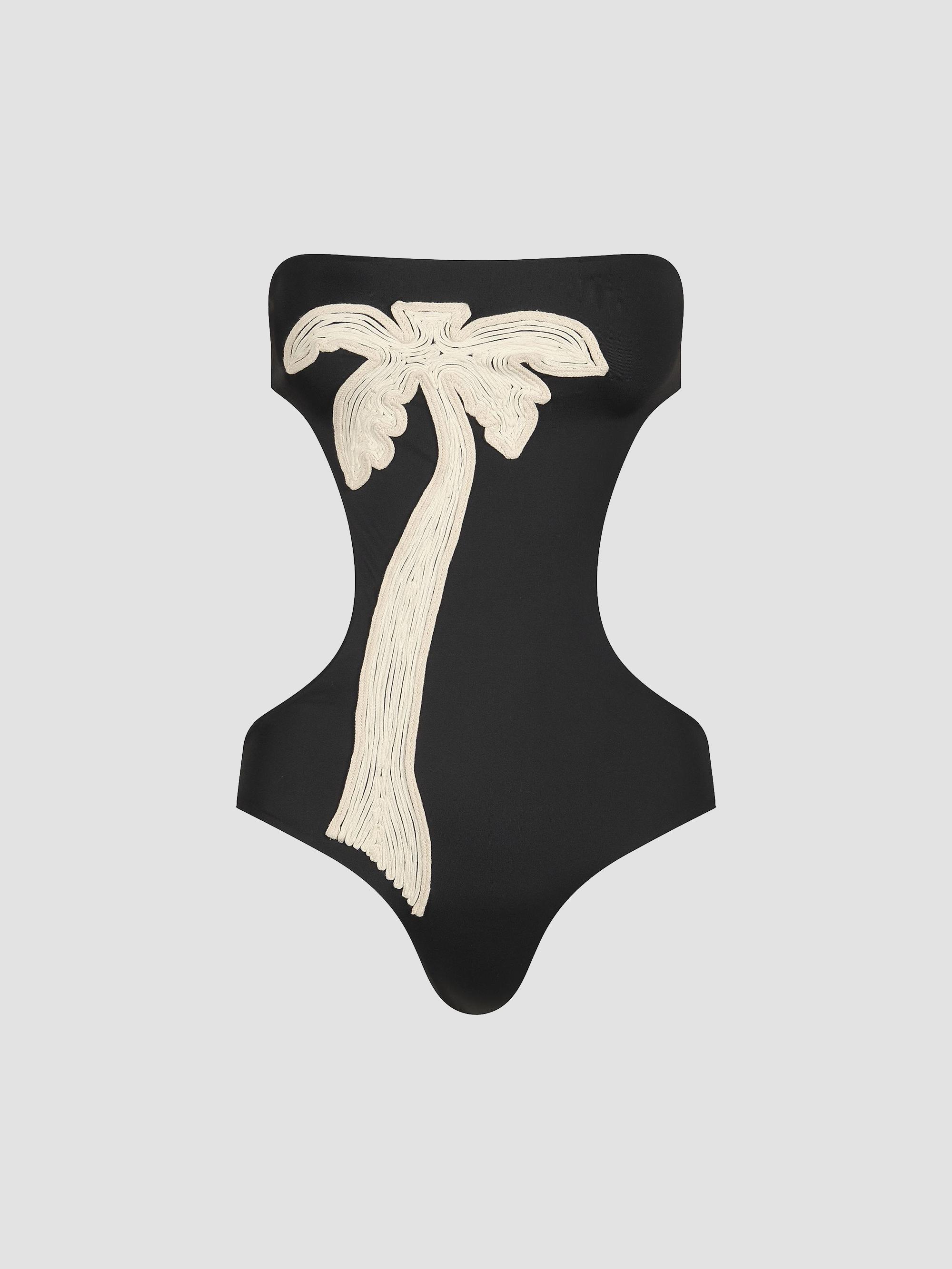 Johanna Ortiz Playa Grande Desert Palm Cut-Out One-Piece Swimsuit
