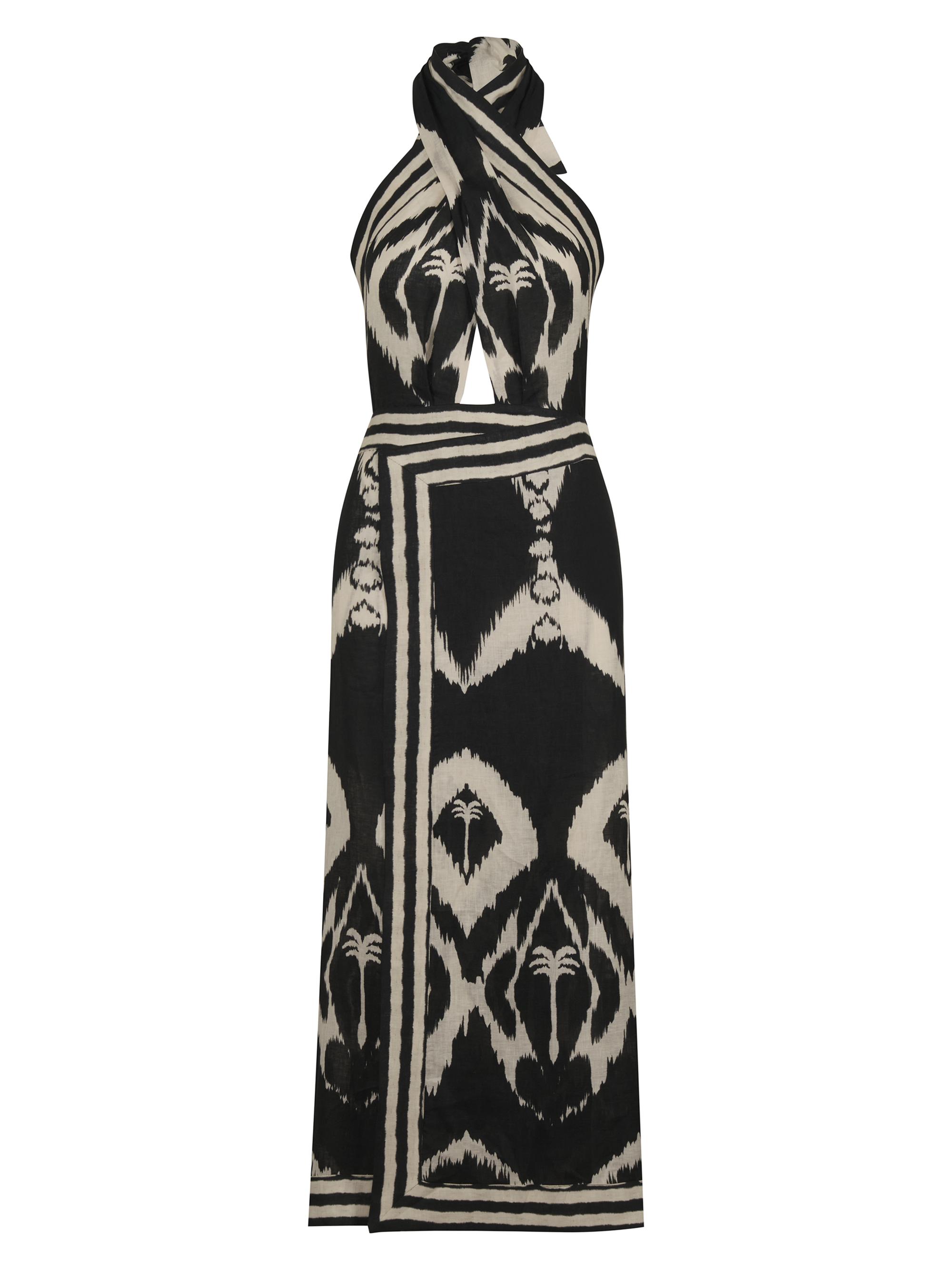 Johanna Ortiz Playa Grande Buen Viento Linen Ankle Dress | Saks Fifth Avenue