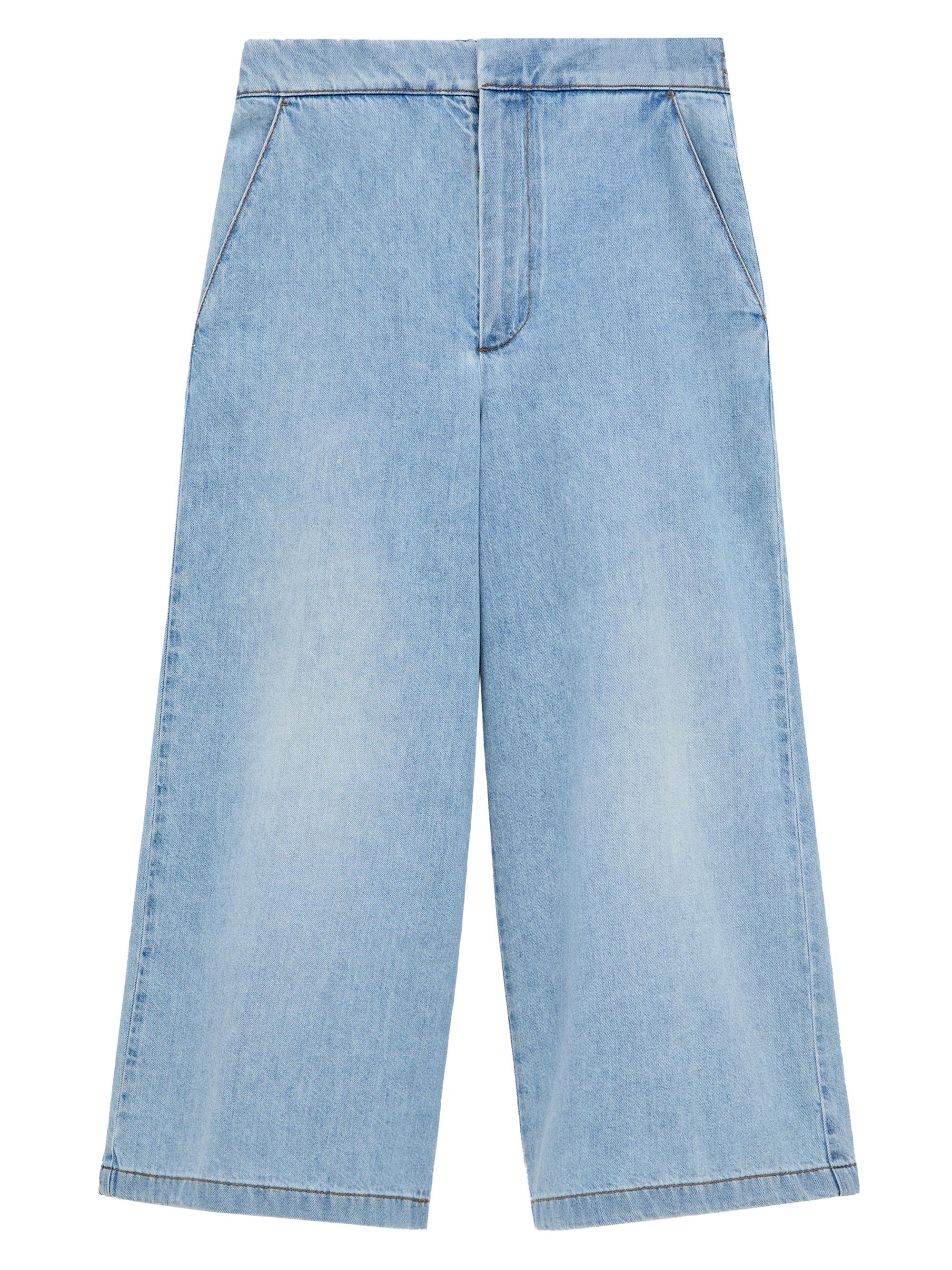 LOEWE Women's  x Paula's Ibiza Denim Crop Trousers - Washed Blue