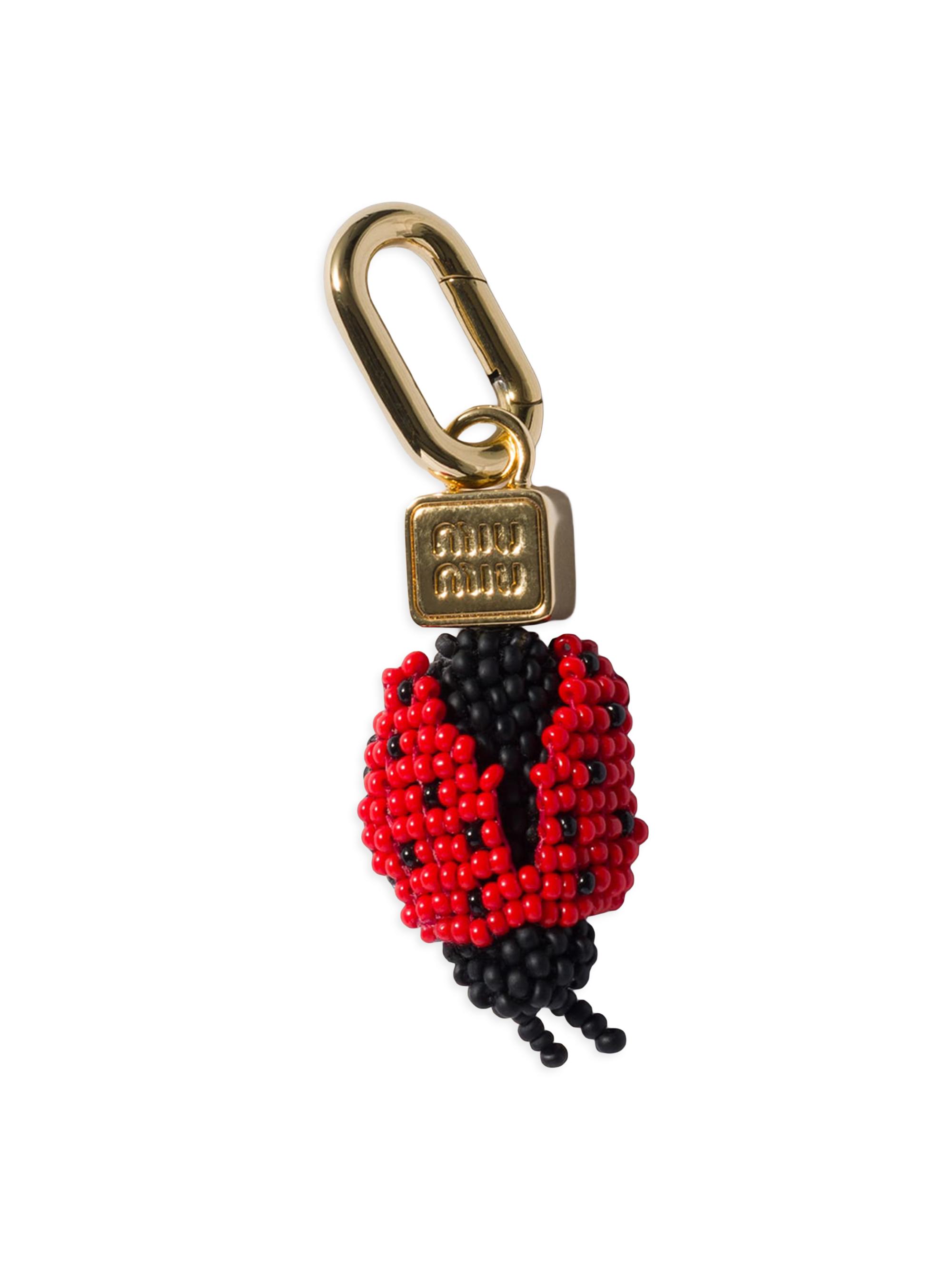 Miu Miu Women's Beads Micro Trick Charm - Black
