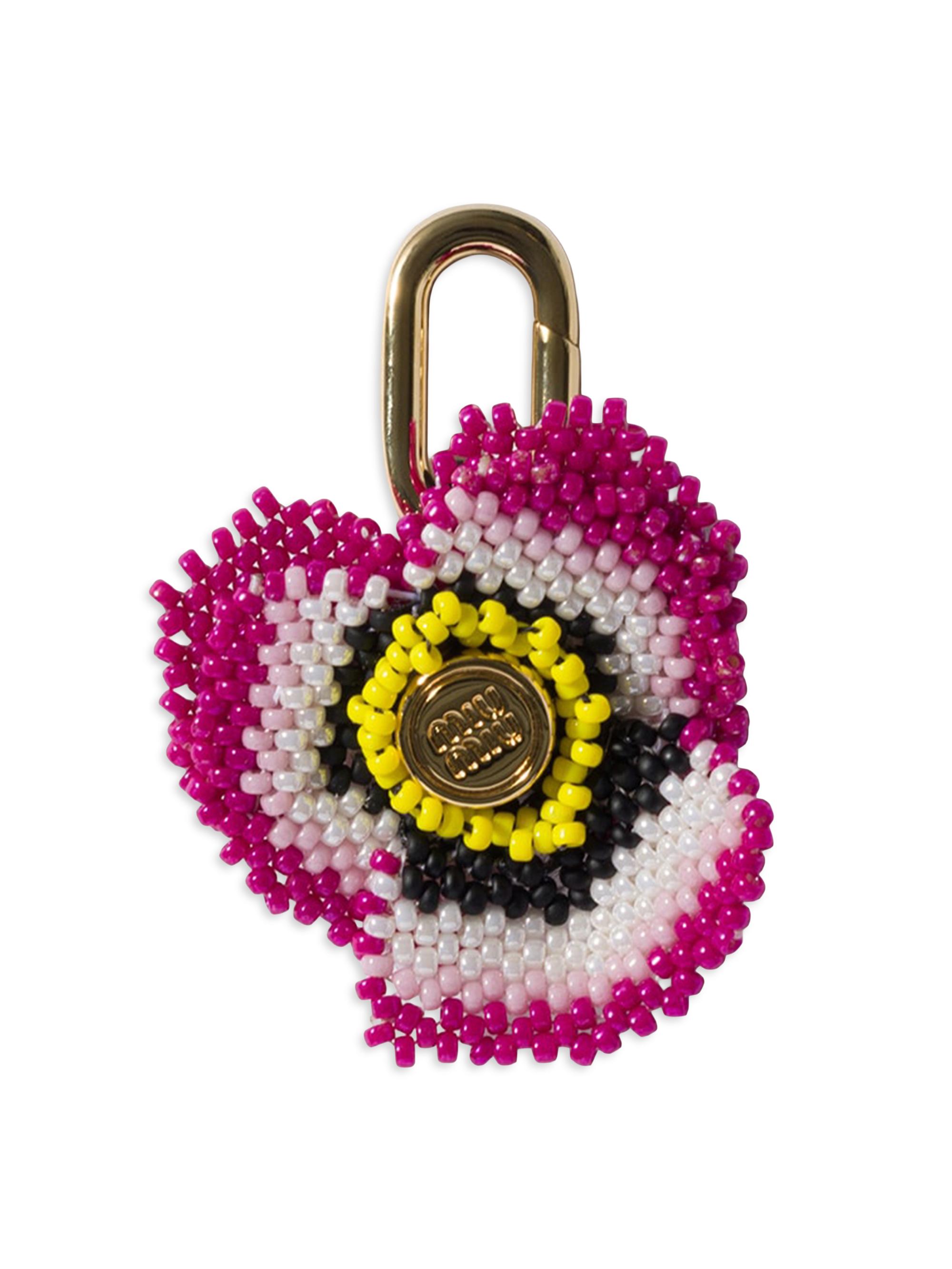 Miu Miu Women's Beads and Metal Micro Trick Charm - Pink