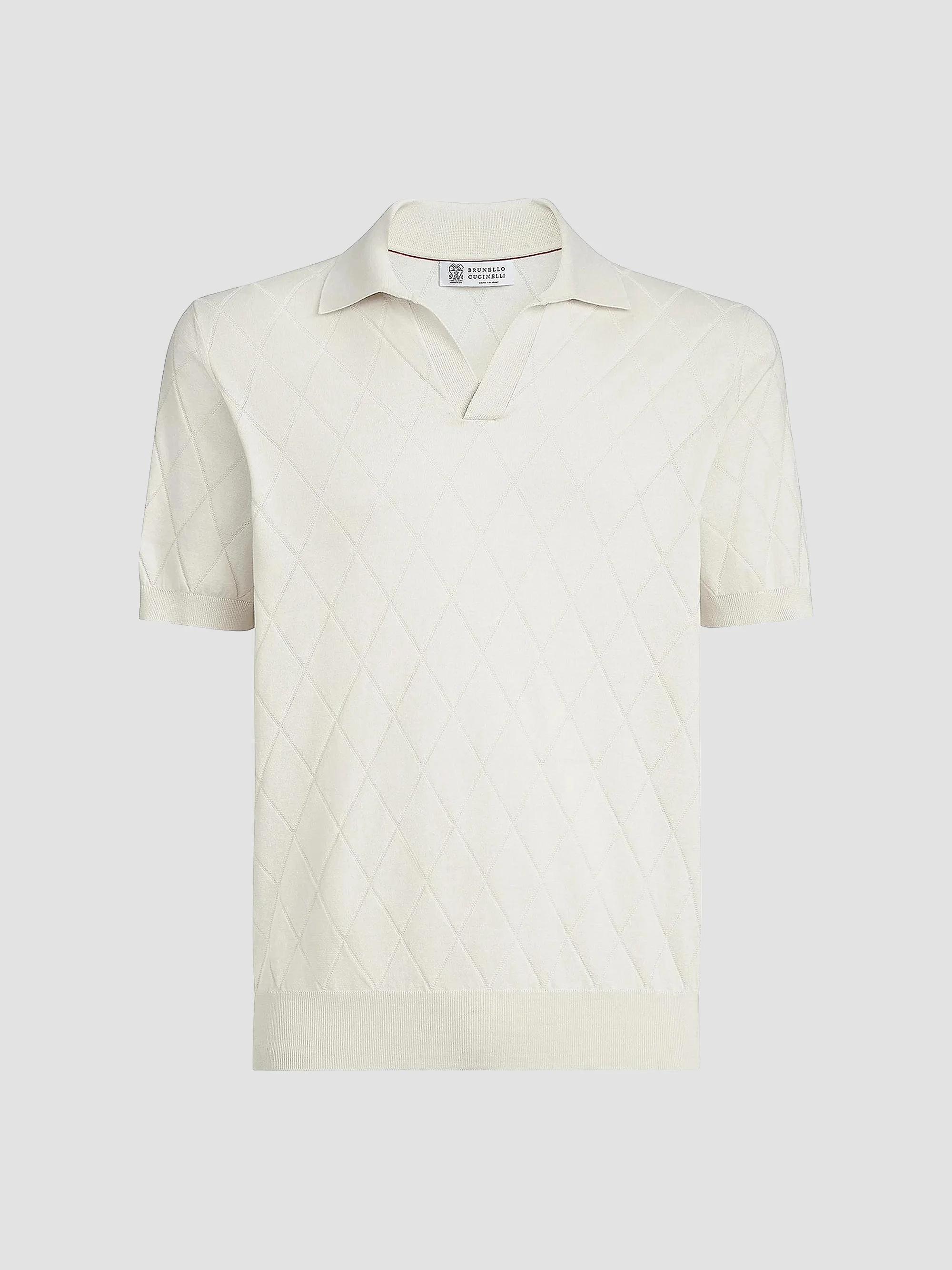 Brunello Cucinelli Cotton English Rib Knit Polo Shirt | Saks Fifth
