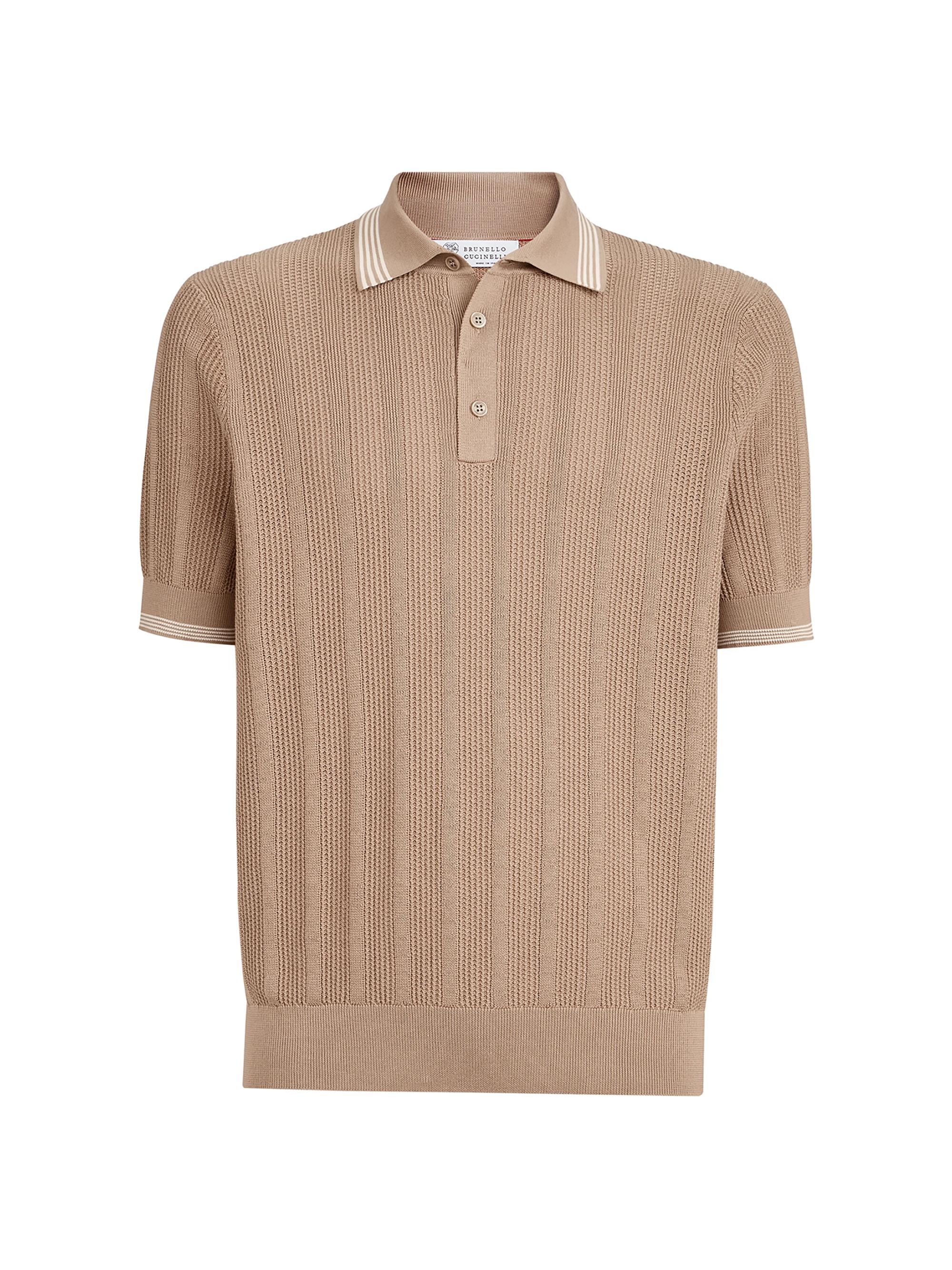 BRUNELLO CUCINELLI スリムフィット ポロシャツ Brunello Cucinelli - Slim-Fit Cotton-Piqué Polo Shirt - Gray
