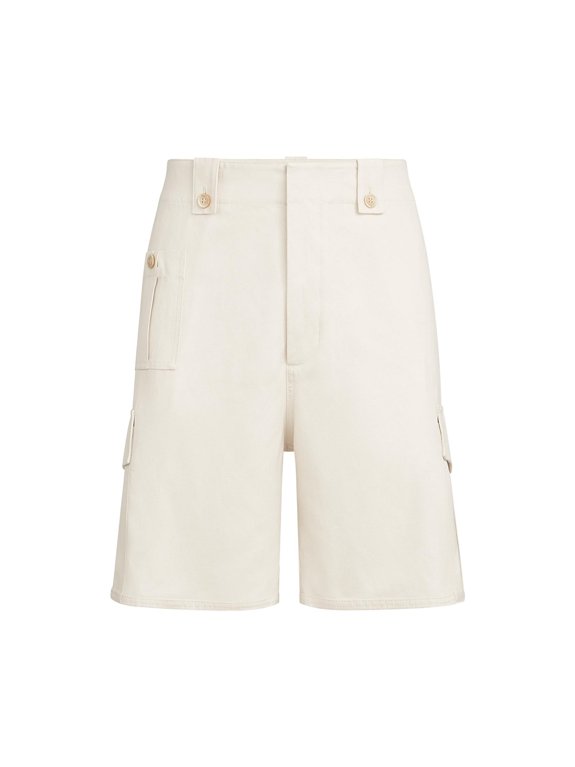 Brunello Cucinelli Men's Cotton and Linen Canvas Bermuda Shorts - White