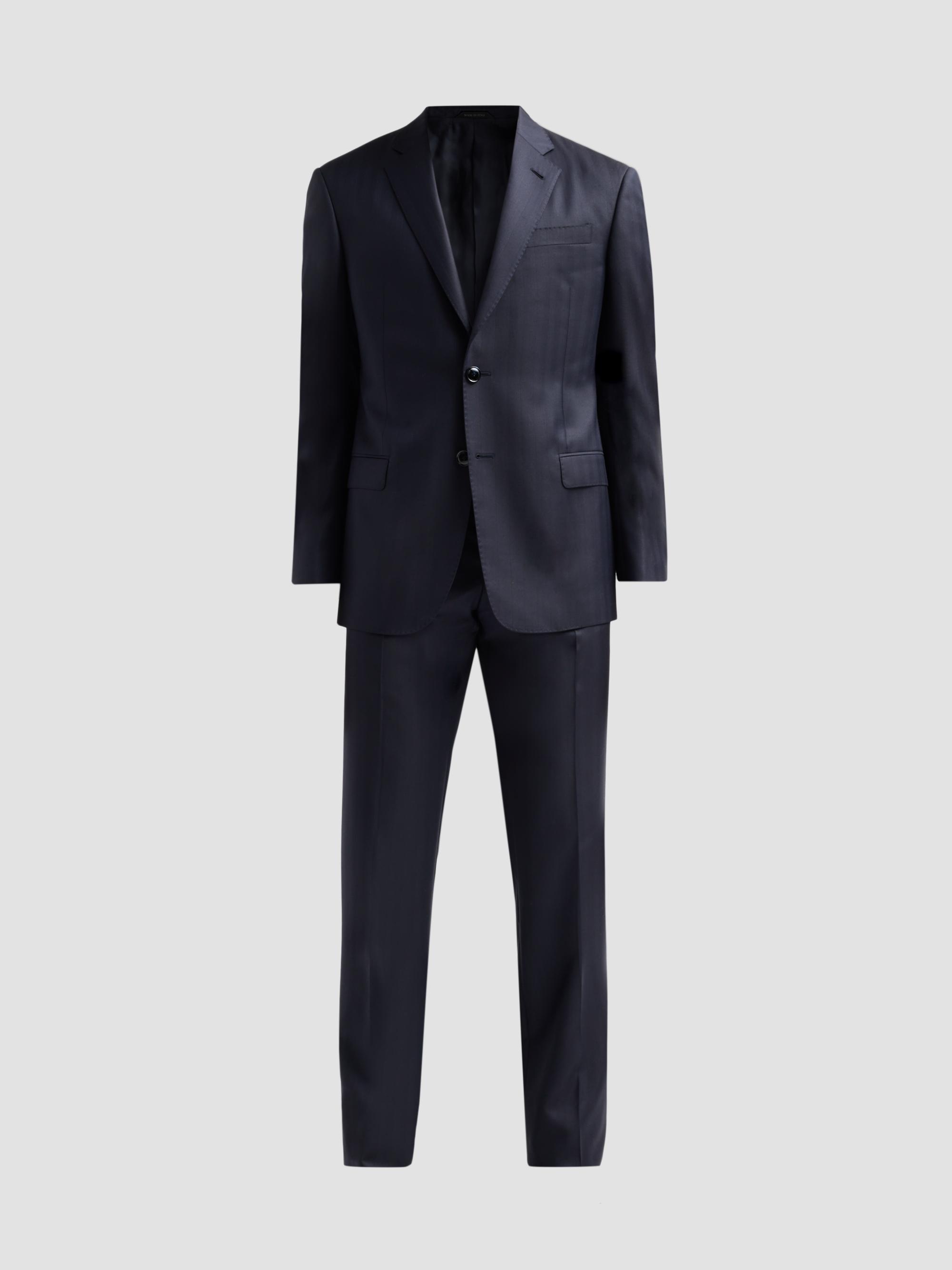 Giorgio Armani Basic Wool Single-Breasted Suit | Saks Fifth Avenue