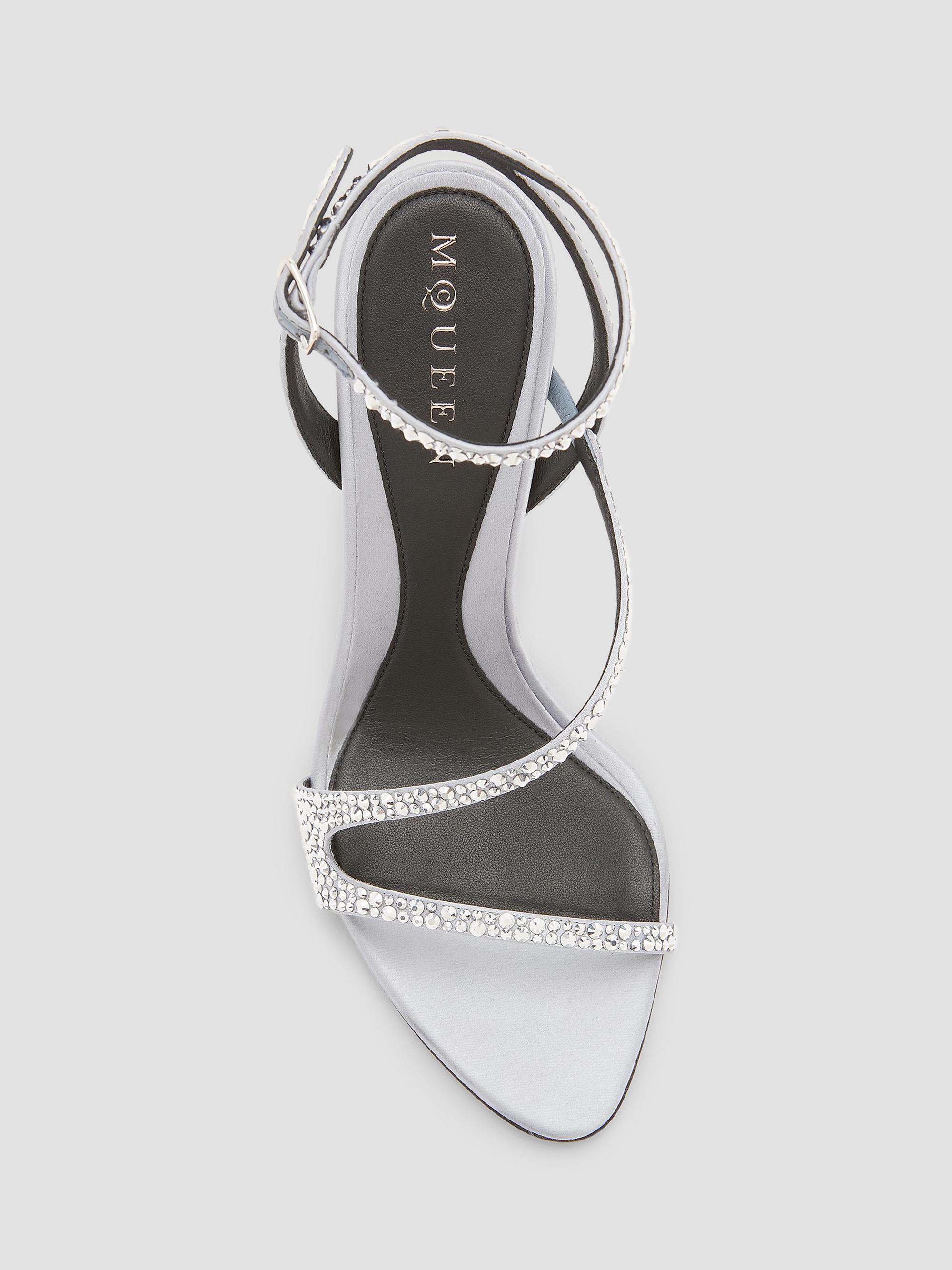 McQueen Skull 90MM Embellished Strappy Sandals | Saks Fifth Avenue