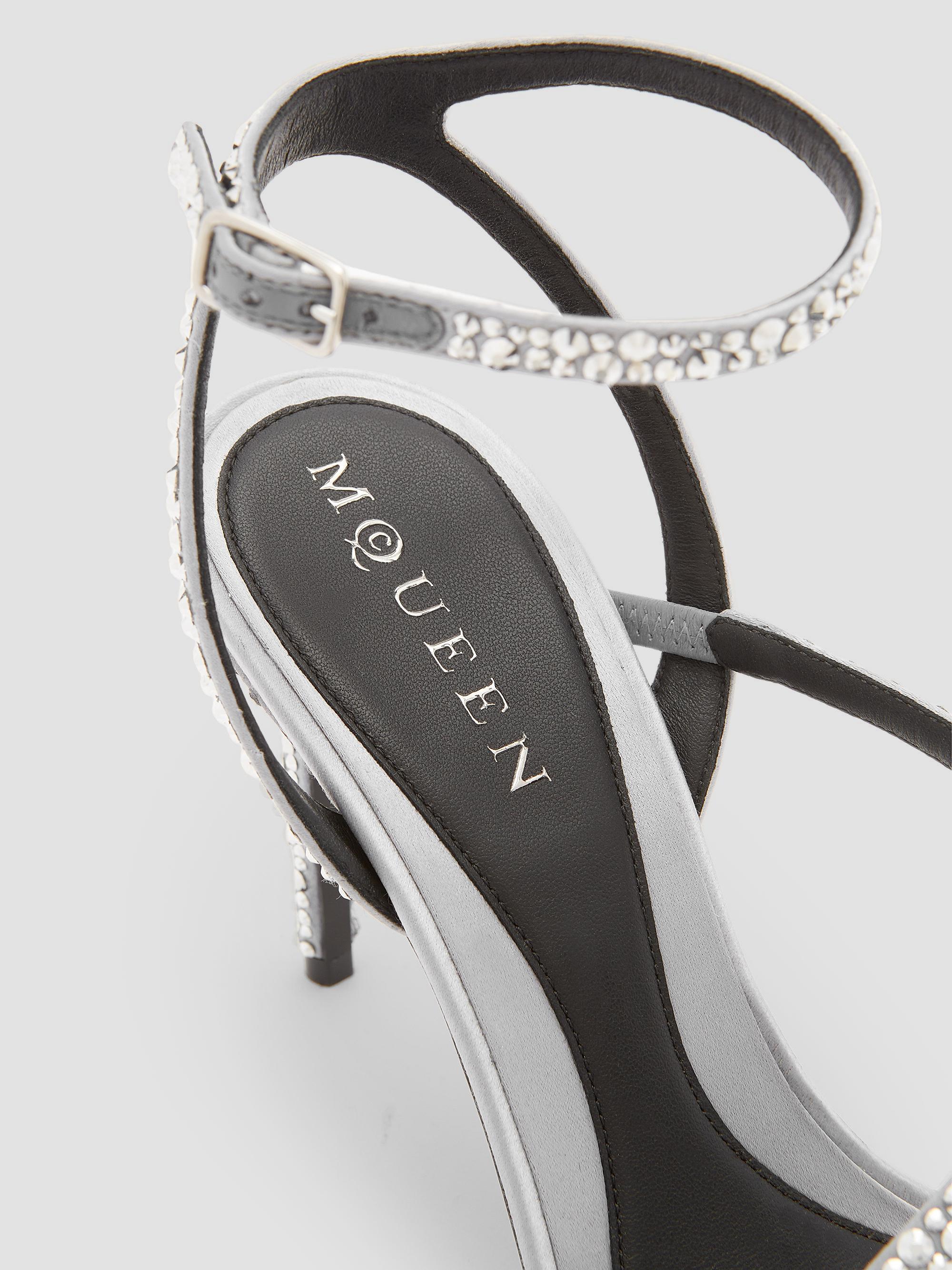 McQueen Skull 90MM Embellished Strappy Sandals | Saks Fifth Avenue