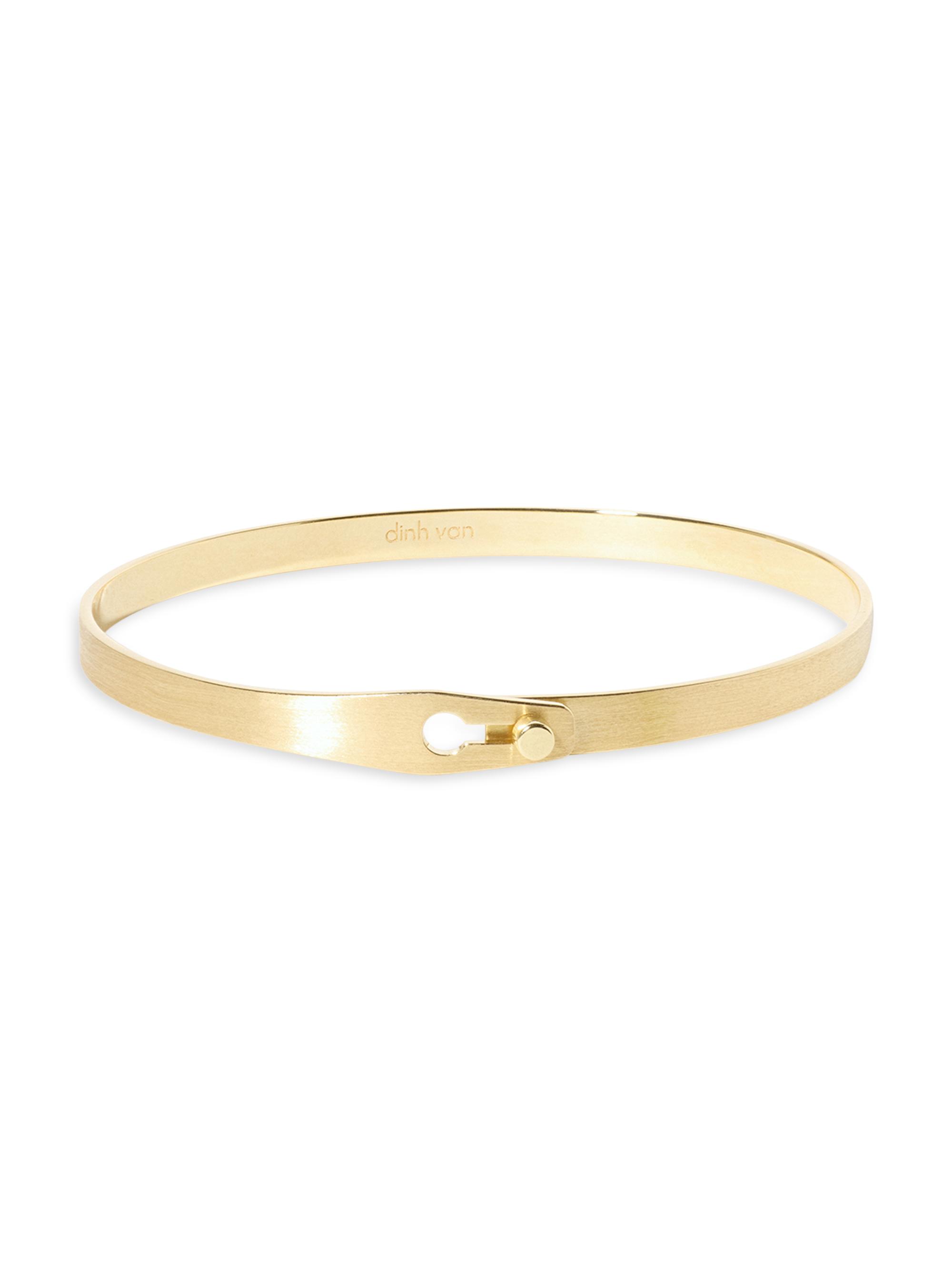 Dinh Van Women's Serrure Ruban 18K Yellow Gold Bangle - Yellow Gold