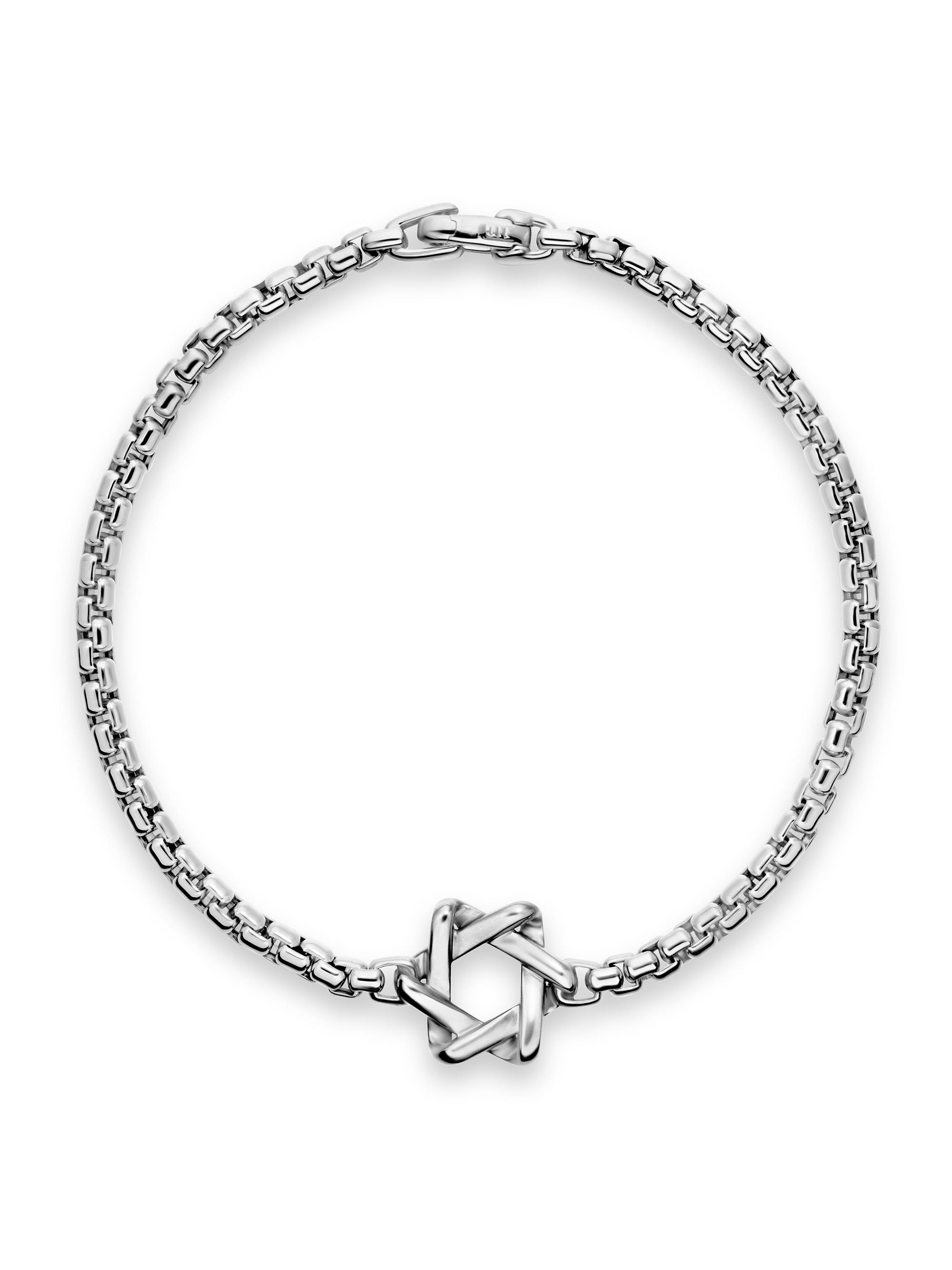 David Yurman Star of David Station Bracelet in Sterling Silver