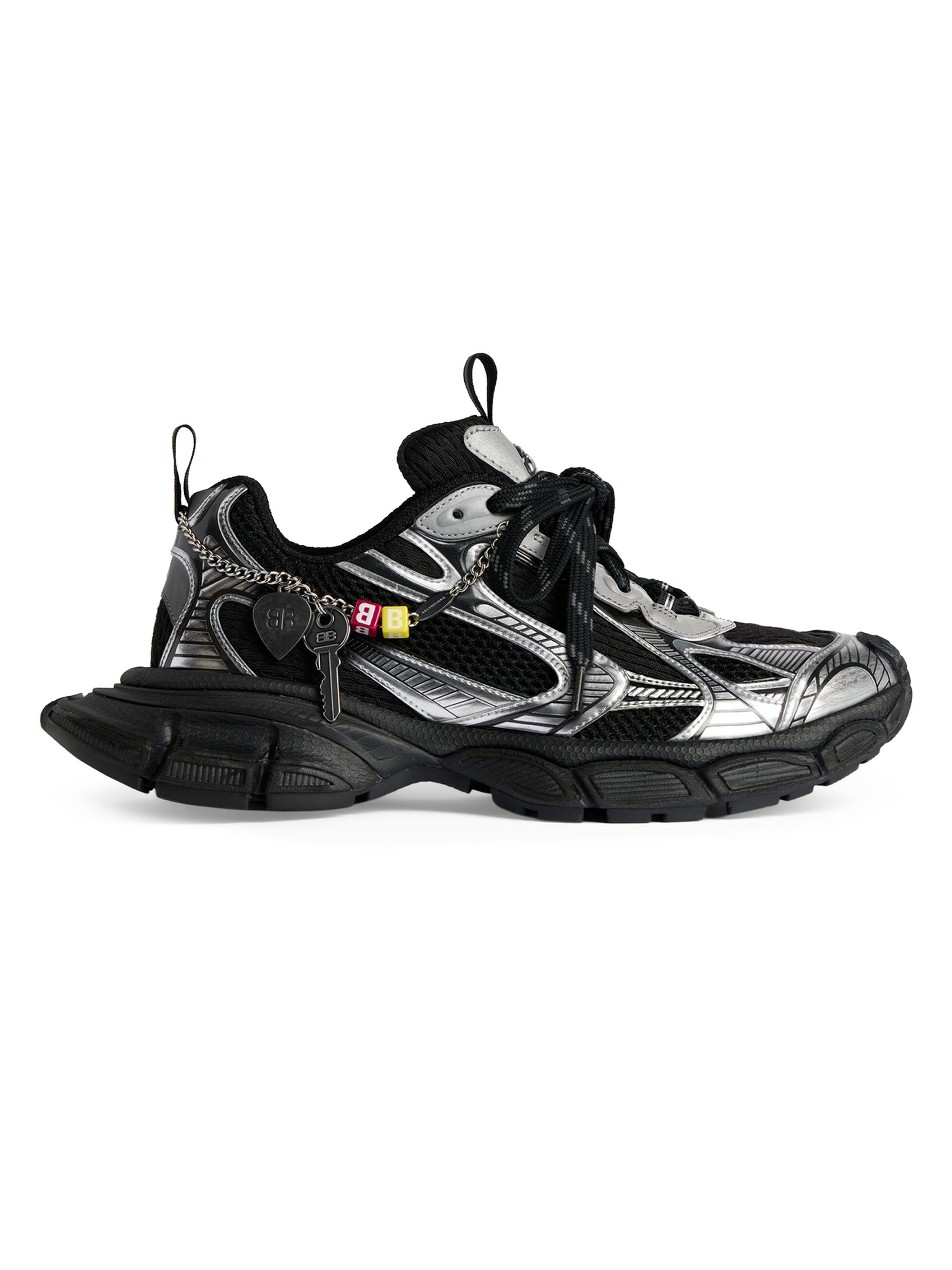 Balenciaga Men's 3XL Sneakers with Charms - Black Silver