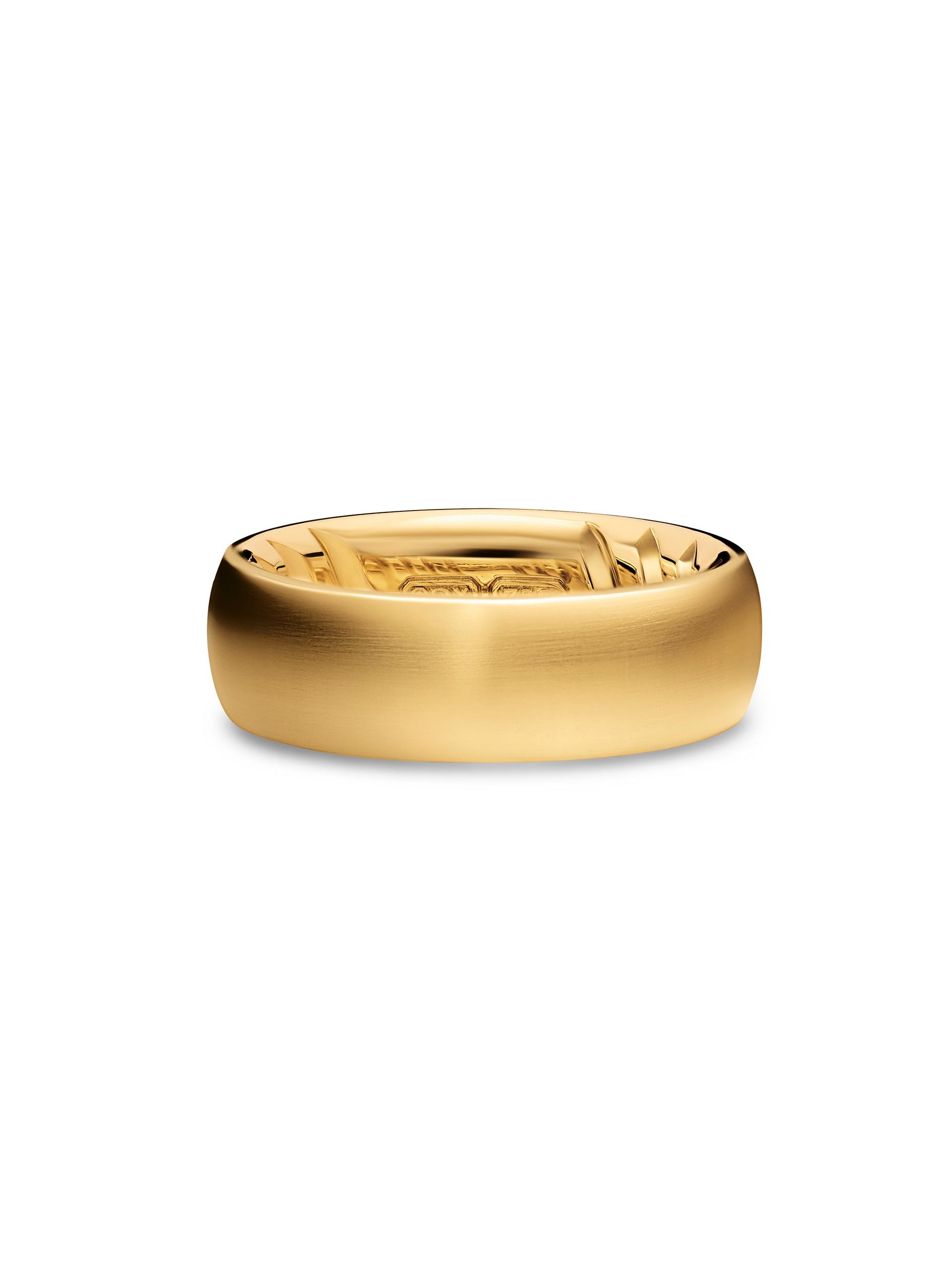 David Yurman Men's Streamline Band Ring in 18K Yellow Gold, 7.6MM - Gold