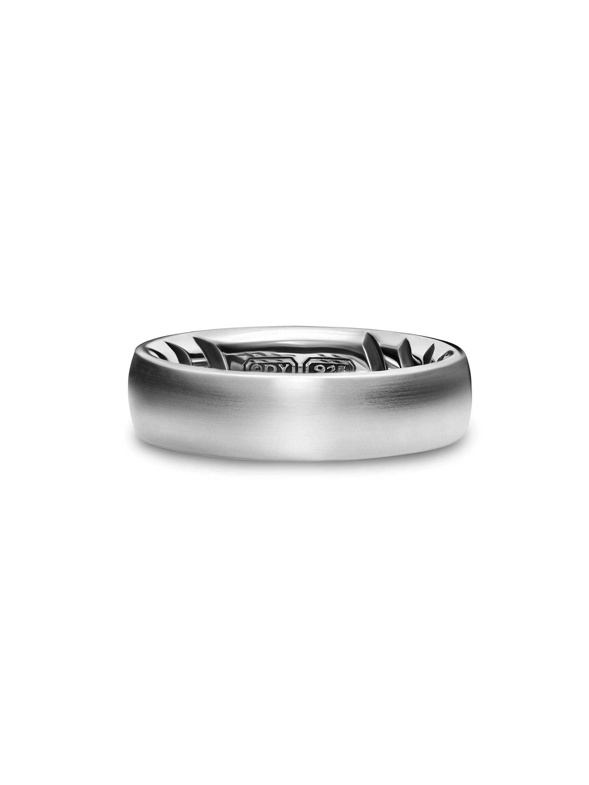 David Yurman Men's Streamline Band Ring in Sterling Silver, 6.2MM - Silver