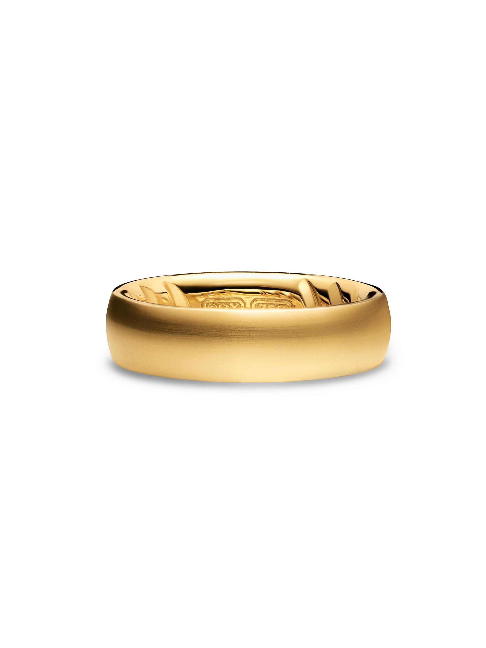 David Yurman Men's Streamline Band Ring in 18K Yellow Gold, 6.2MM - Gold