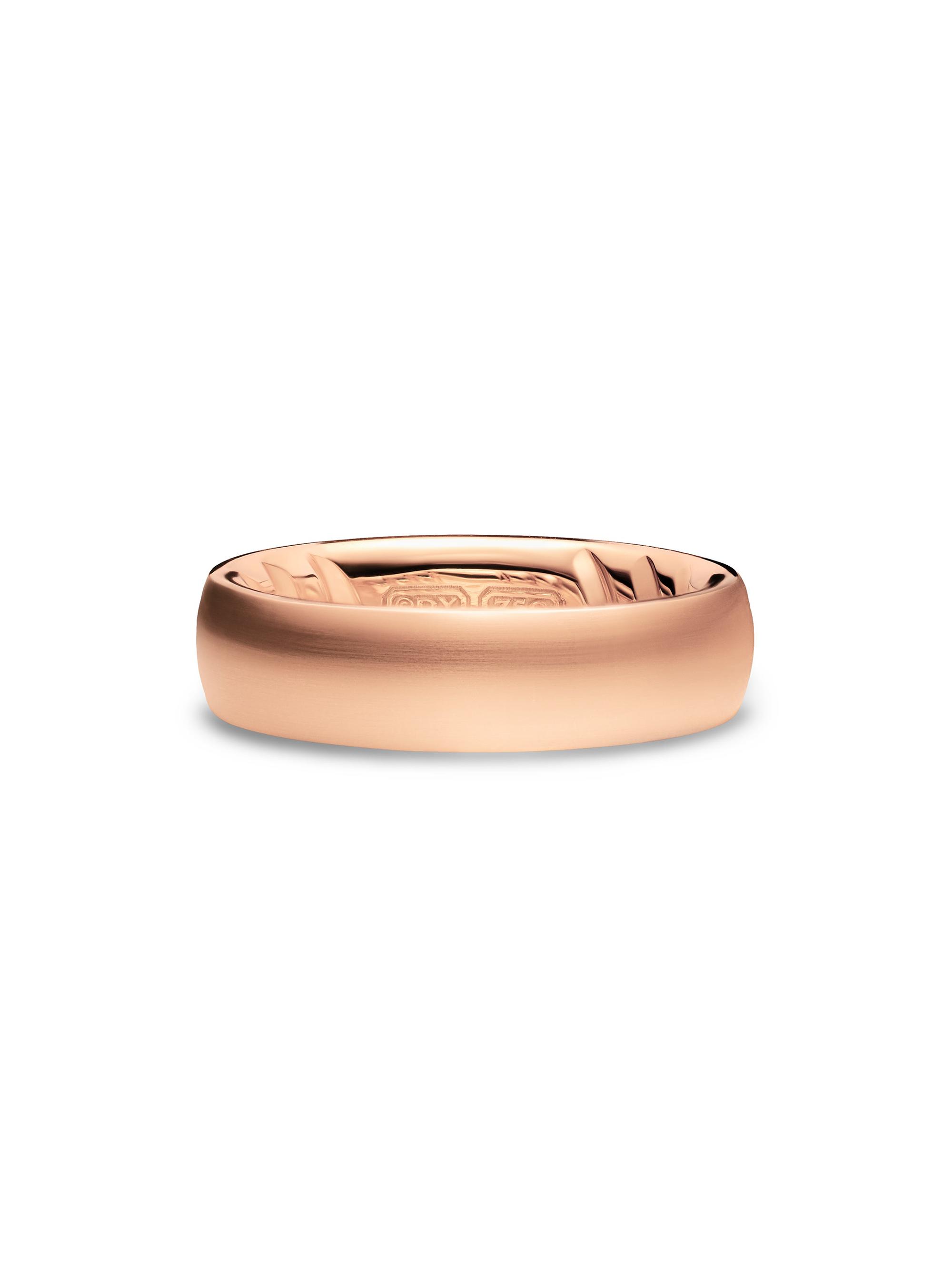 David Yurman Men's Streamline Band Ring in 18K Rose Gold, 6.2MM - Rose Gold
