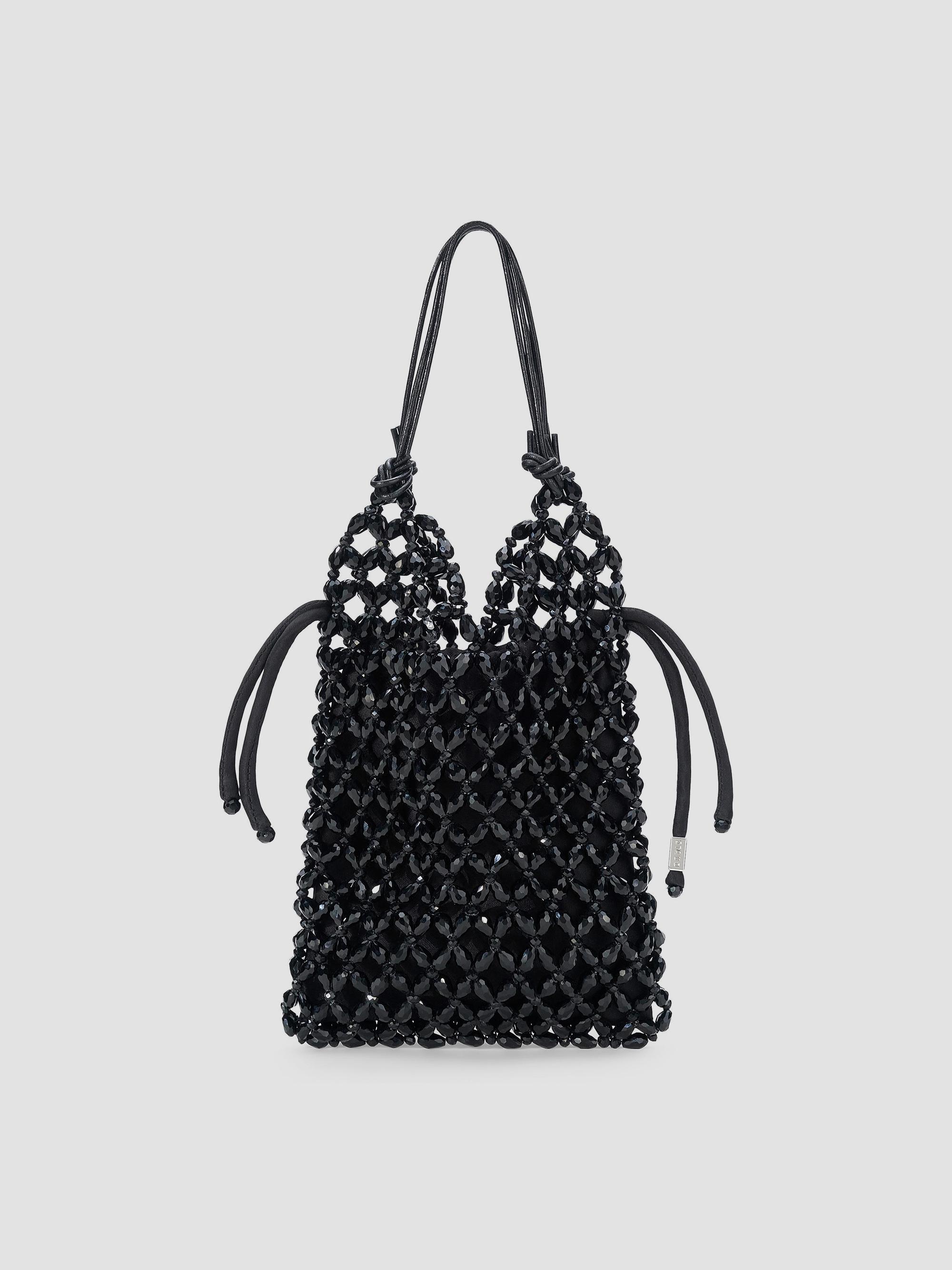 Staud Women's Karla Crystal-Beaded Shoulder Bag - Black | Thumbnail 5