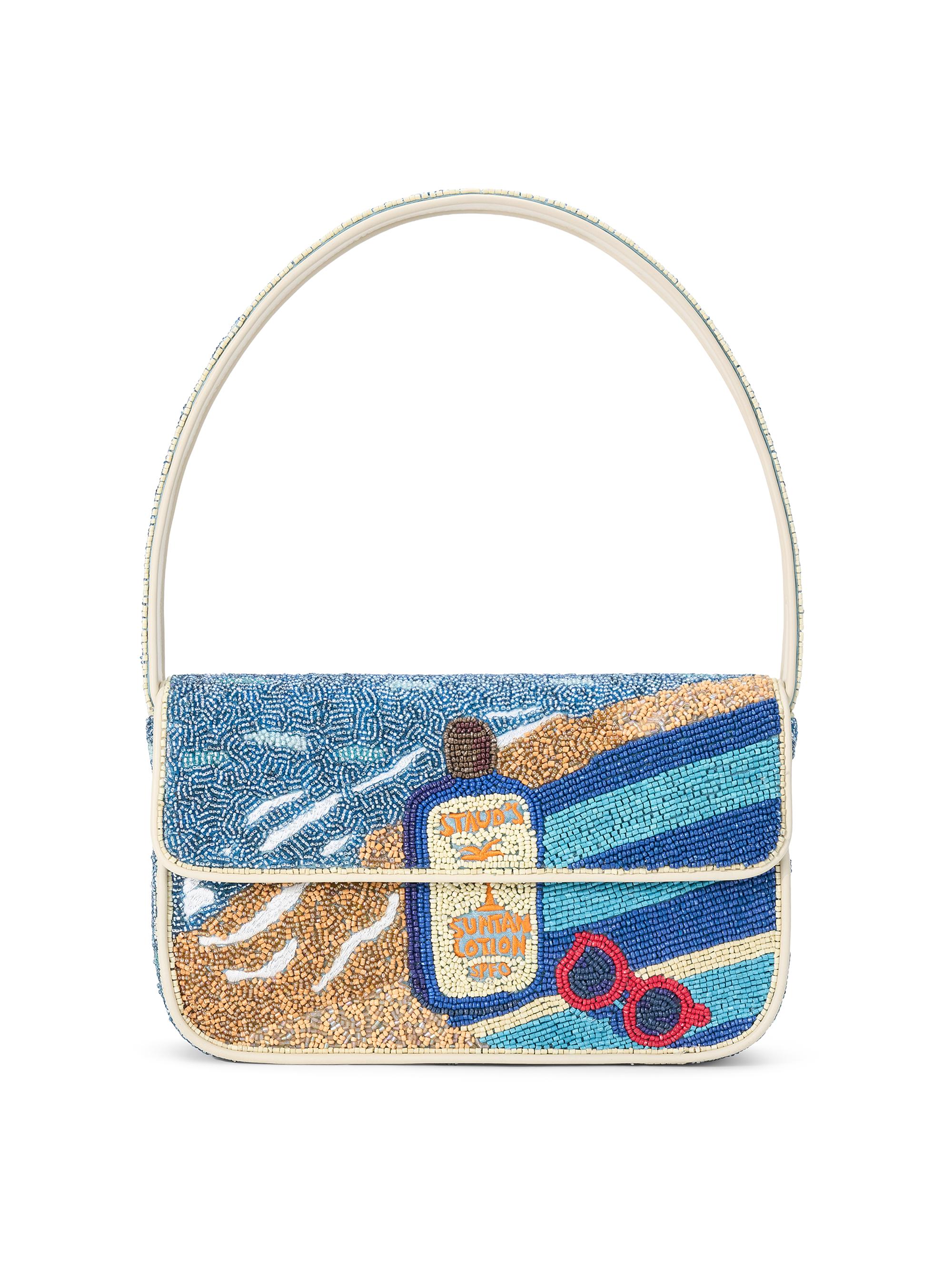 Staud Large Moon Raffia Hobo Bag | Saks Fifth Avenue