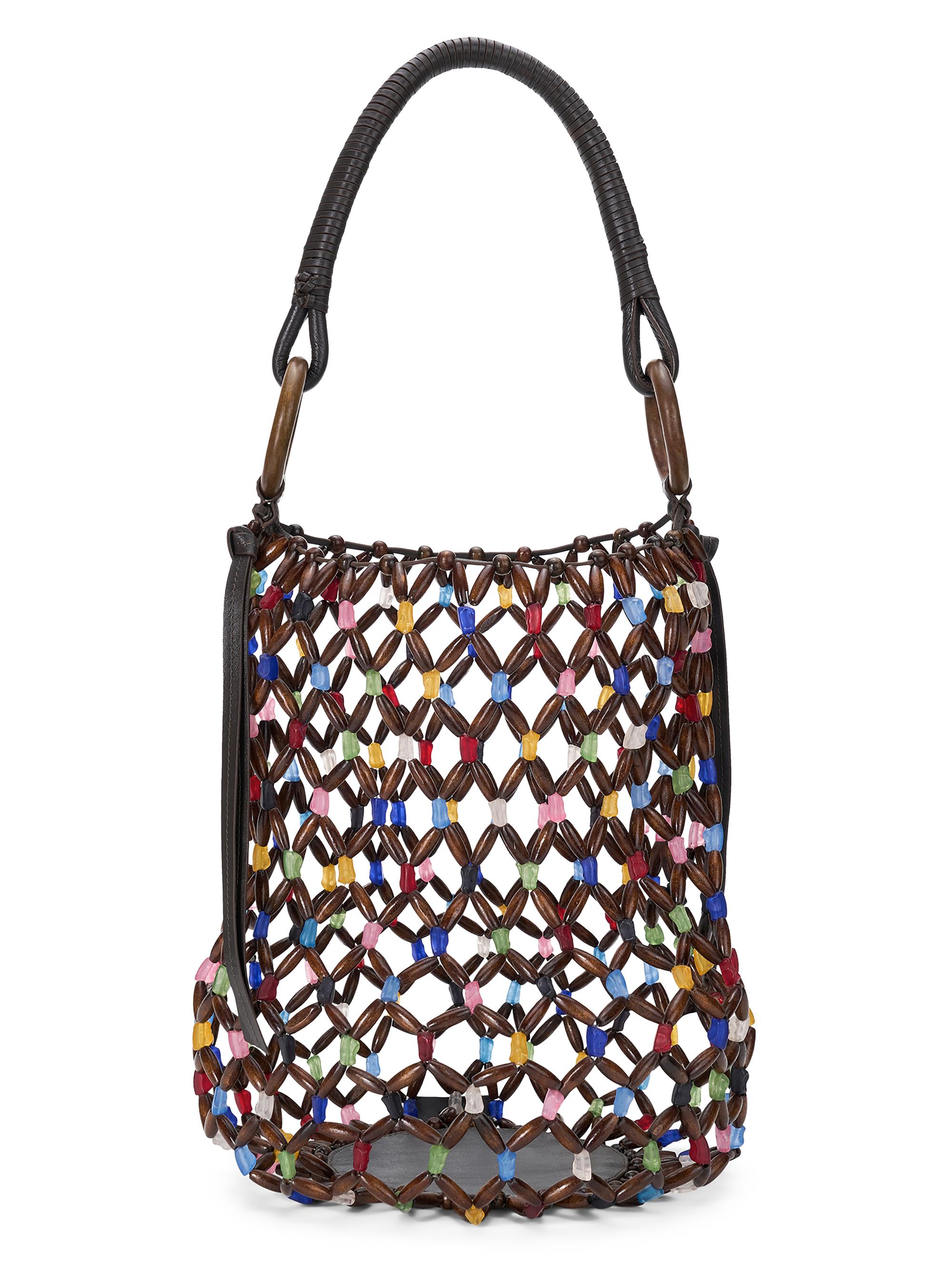 Staud Women's Del Mar Beaded Bucket Bag - Sea Glass