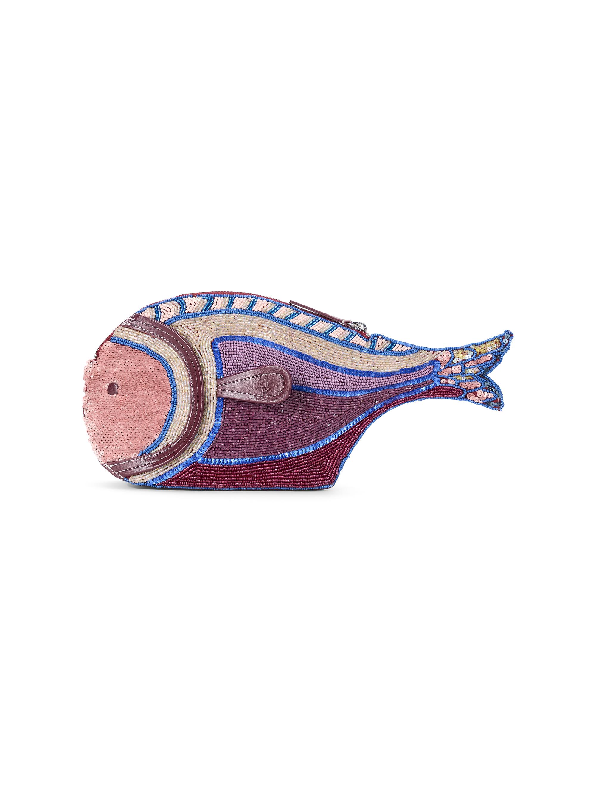 Staud Women's Pesce Beaded Clutch - Ultraviolet