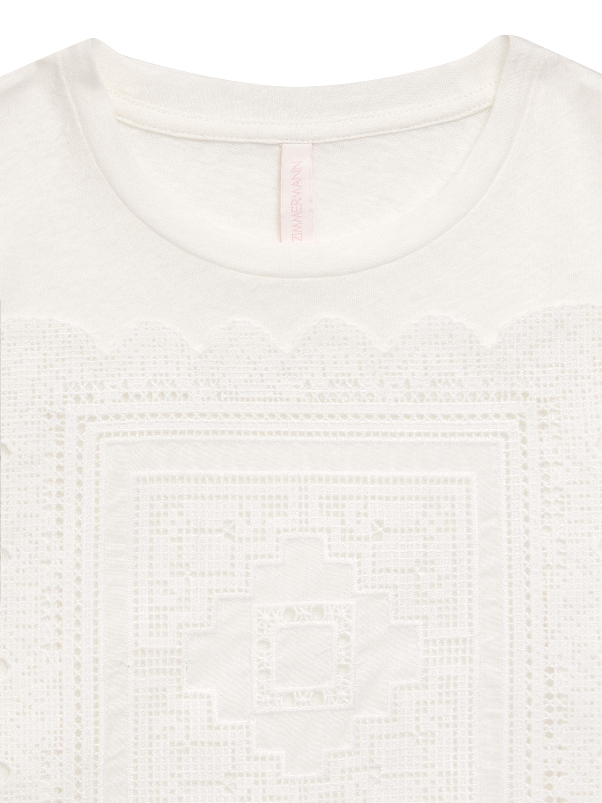 Zimmermann Baby Girl's,Little Girl's & Girl's Solstice Appliqué Linen-Cotton T-Shirt - | Thumbnail 2