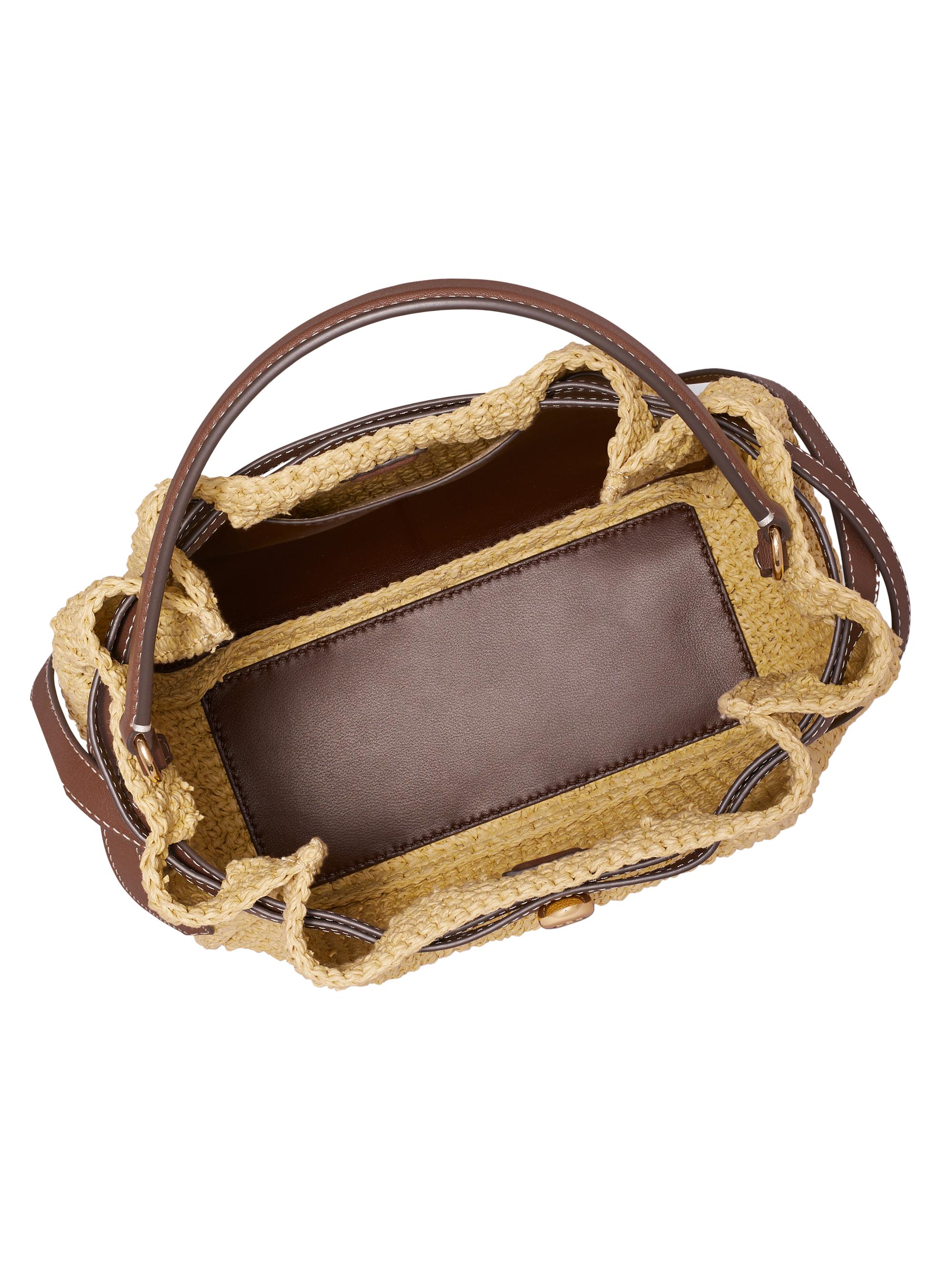 Tory Burch Romy Straw Bucket Bag | Saks Fifth Avenue