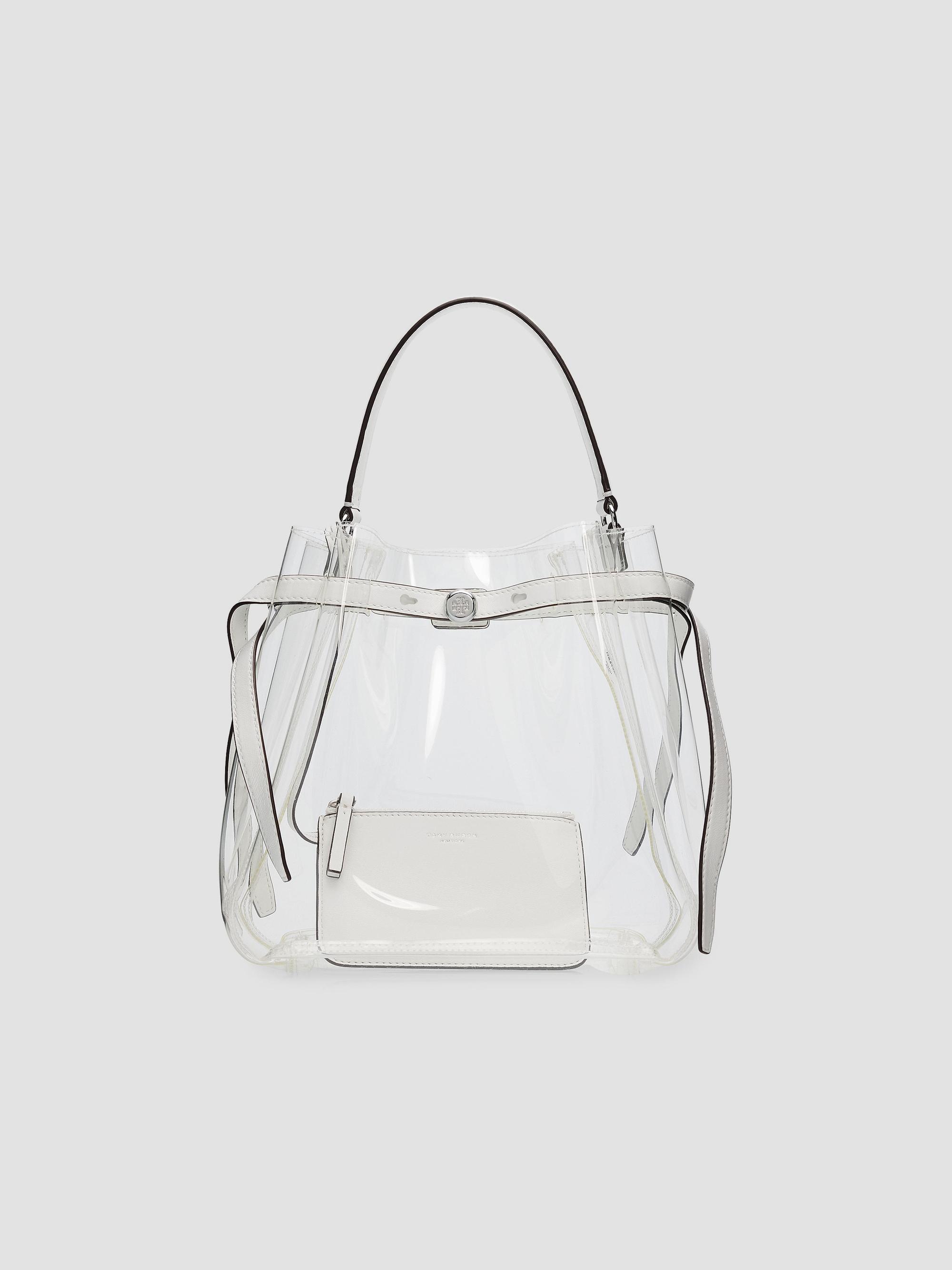 Tory Burch Women's Romy Clear Bucket Bag - Crystal Clear | Thumbnail 7