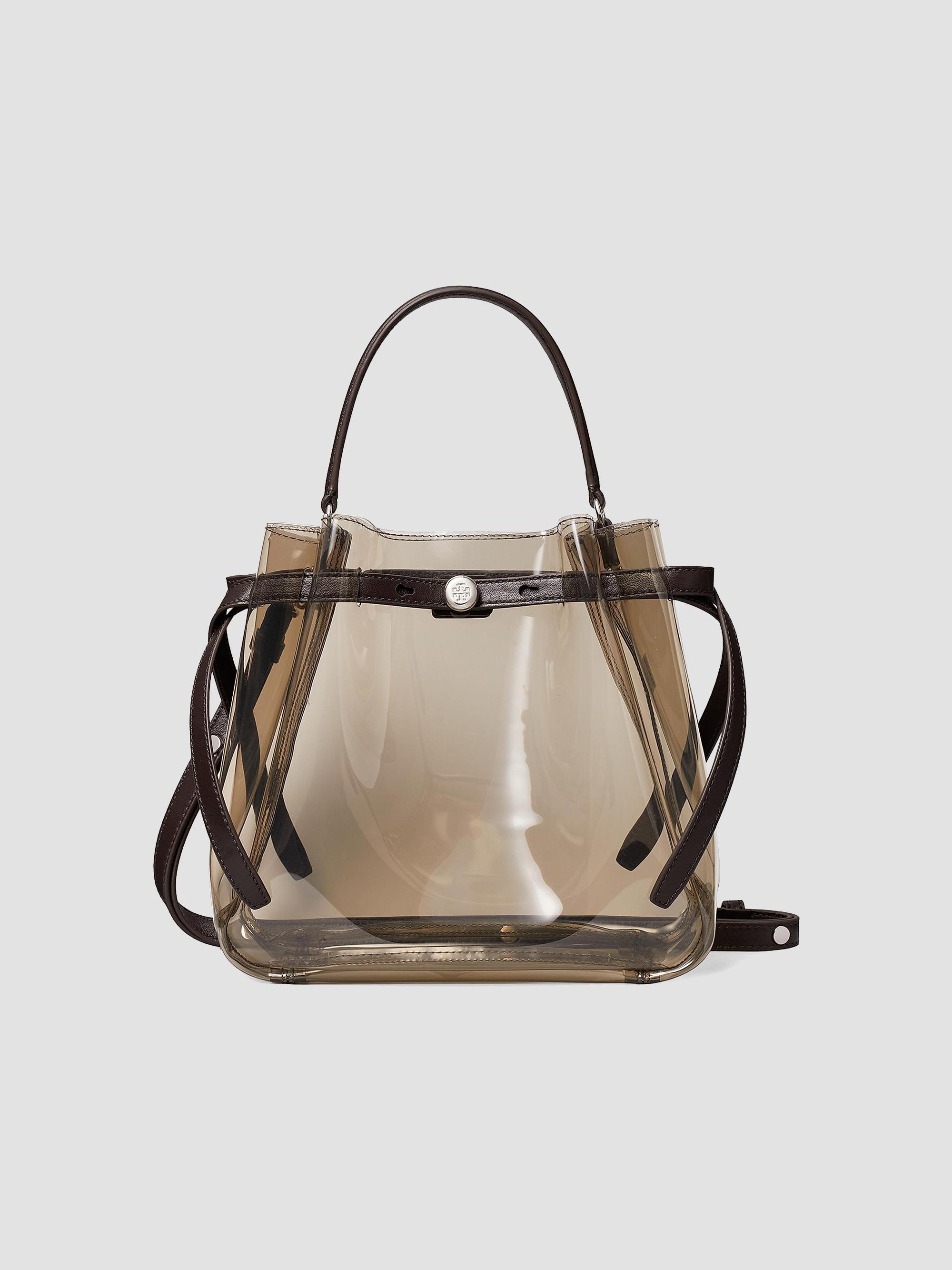 Tory Burch Women's Romy Clear Bucket Bag - Rootbeer Float | Thumbnail 9