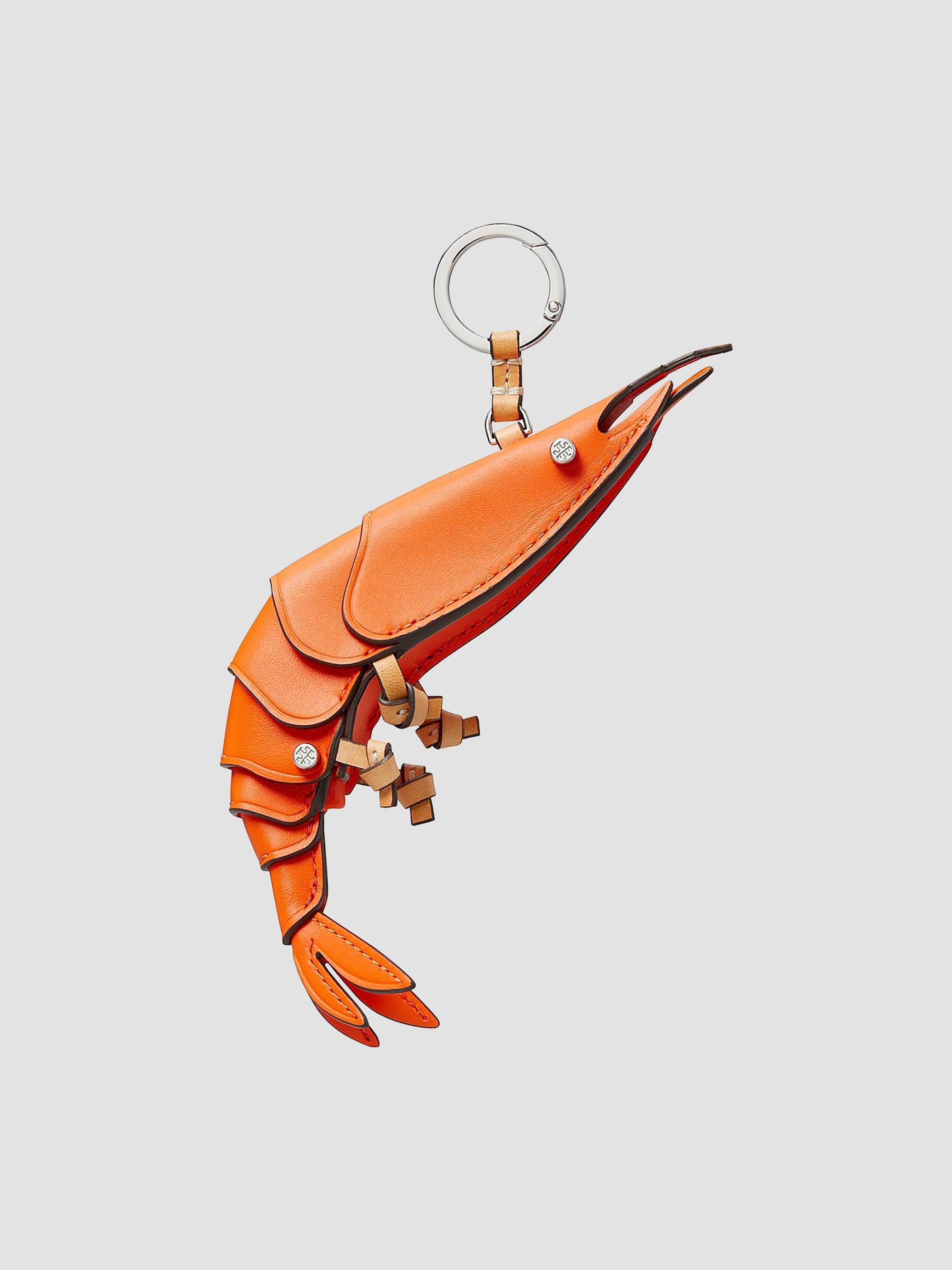 Tory Burch Women's Lobster Leather Bag Charm - Orange | Thumbnail 3