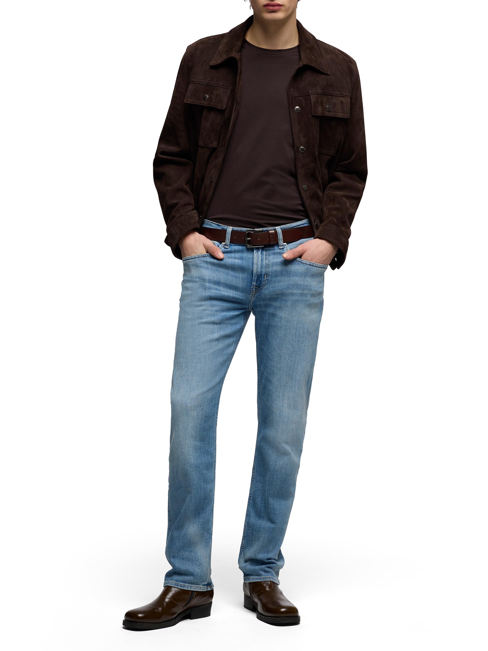 7 For All Mankind Men's The Straight Jeans - Steelwater | Thumbnail 2