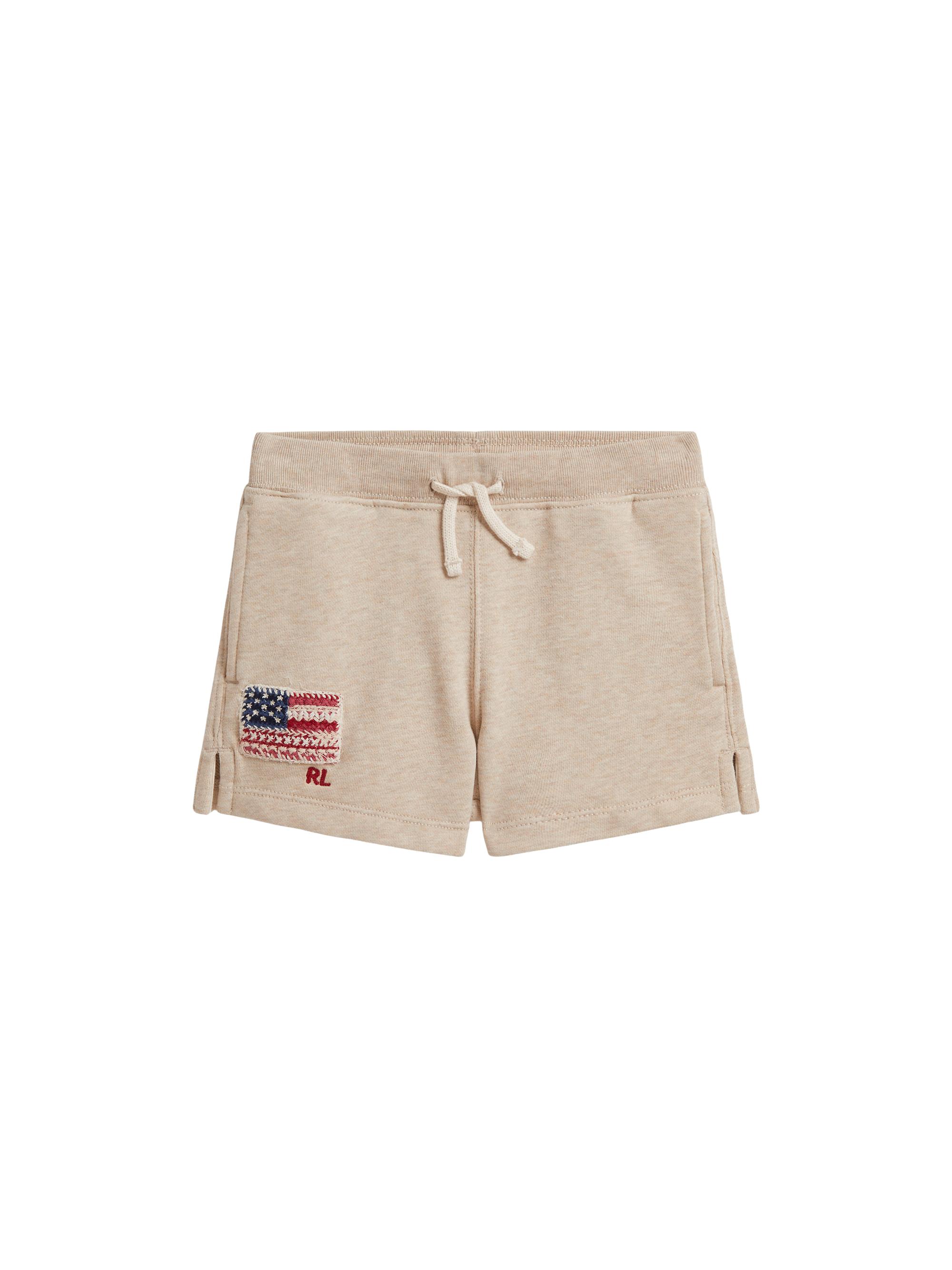 Polo Ralph Lauren Little Girl's & Girl's Cotton-Blend French Terry Shorts - Expedition Dune Heather