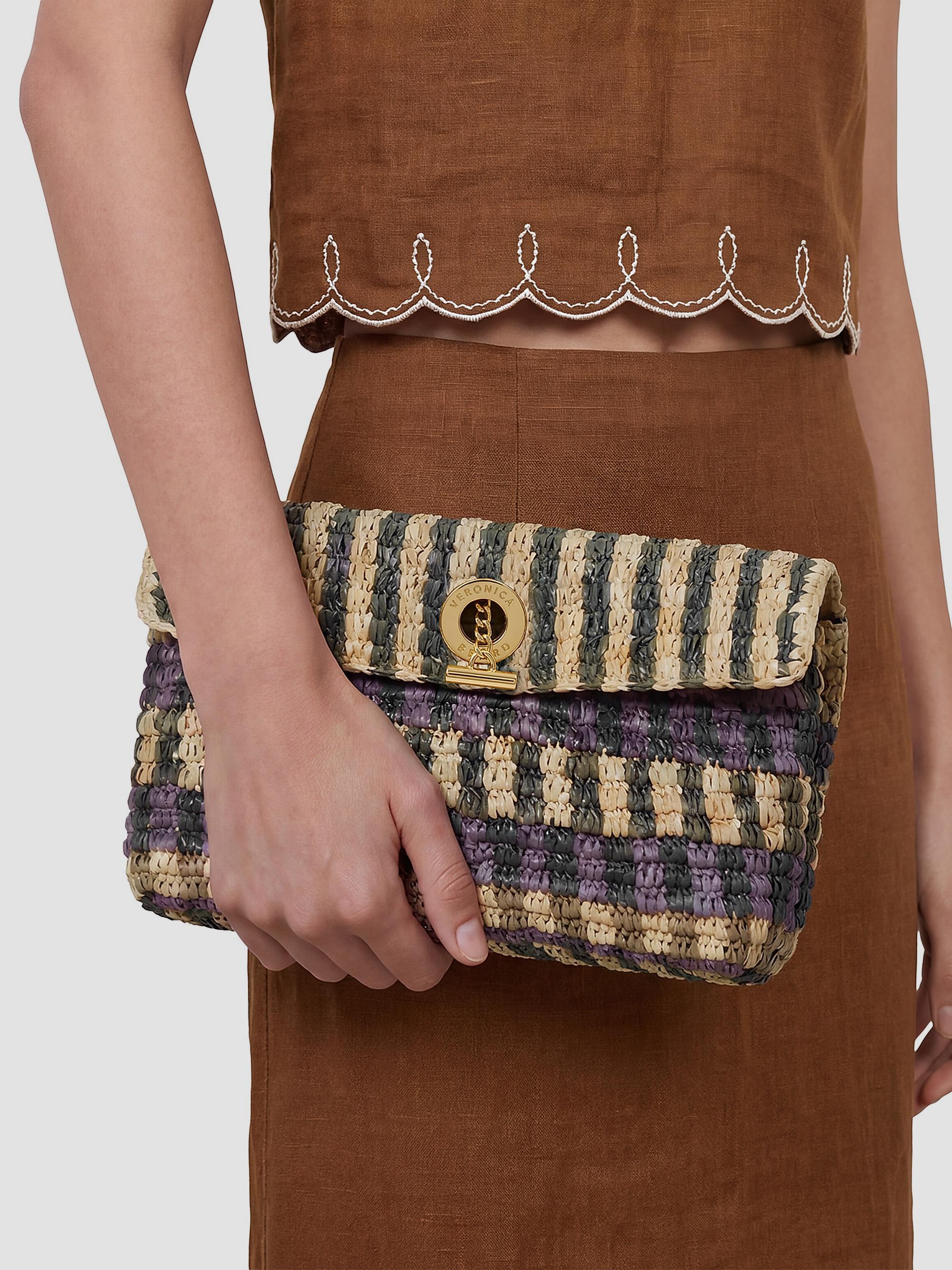Veronica Beard Raffia Anchor Clutch | Saks Fifth Avenue