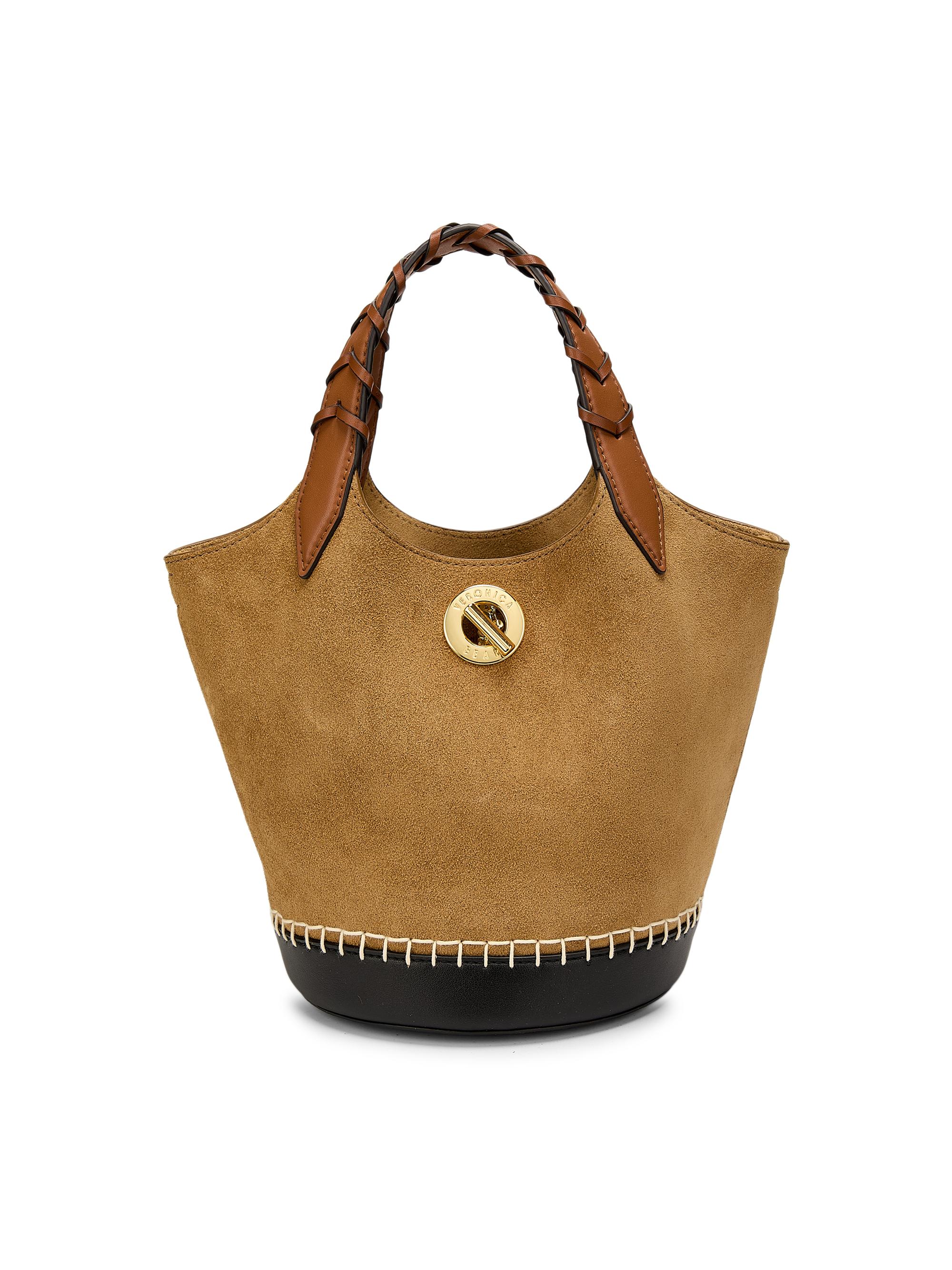 Veronica Beard Women's Anchor Colorblocked Suede Bucket Bag - Acorn Multi