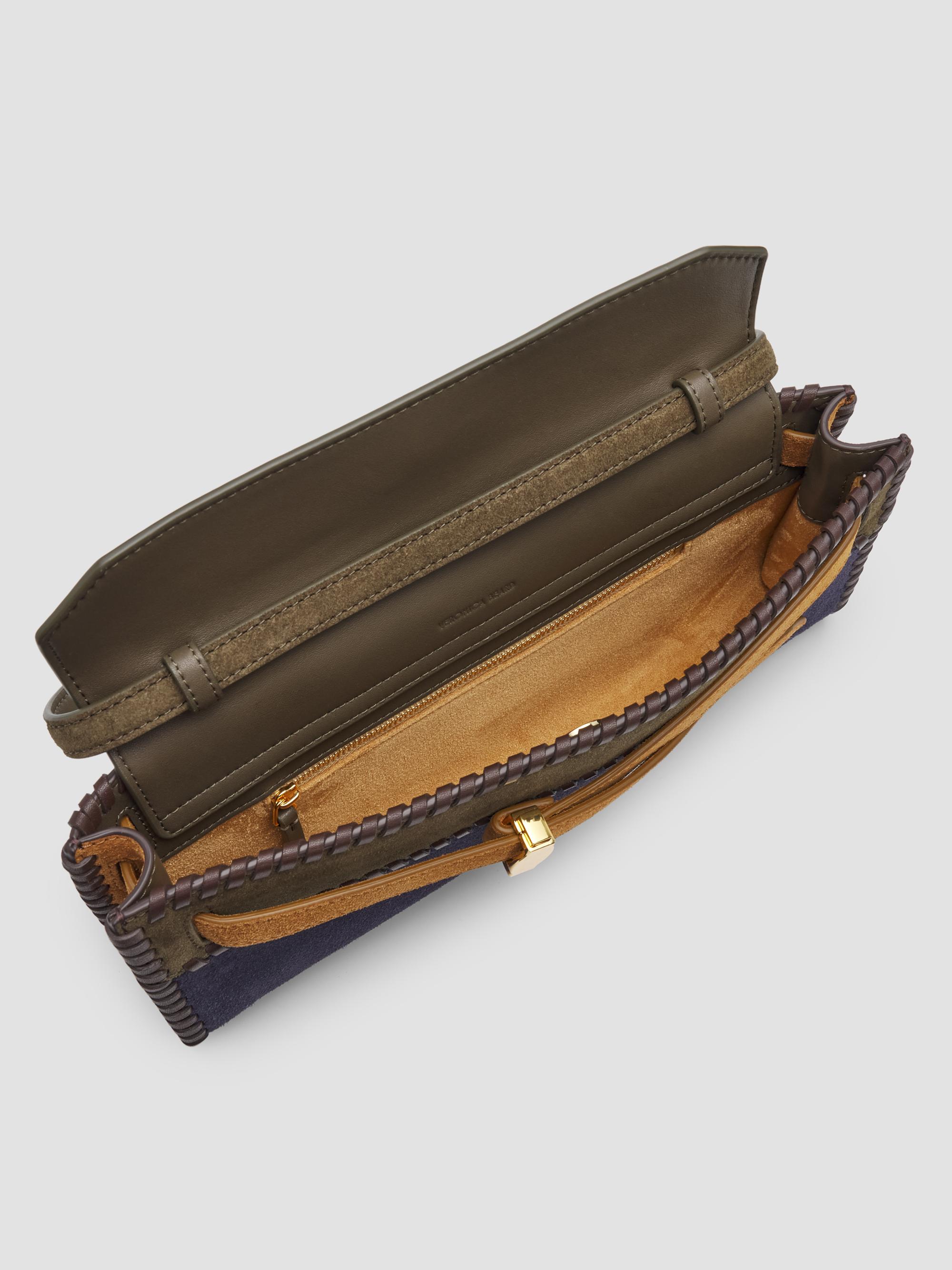 Veronica Beard Women's Dash Colorblocked Suede Shoulder Bag - Cypress Multi | Thumbnail 4