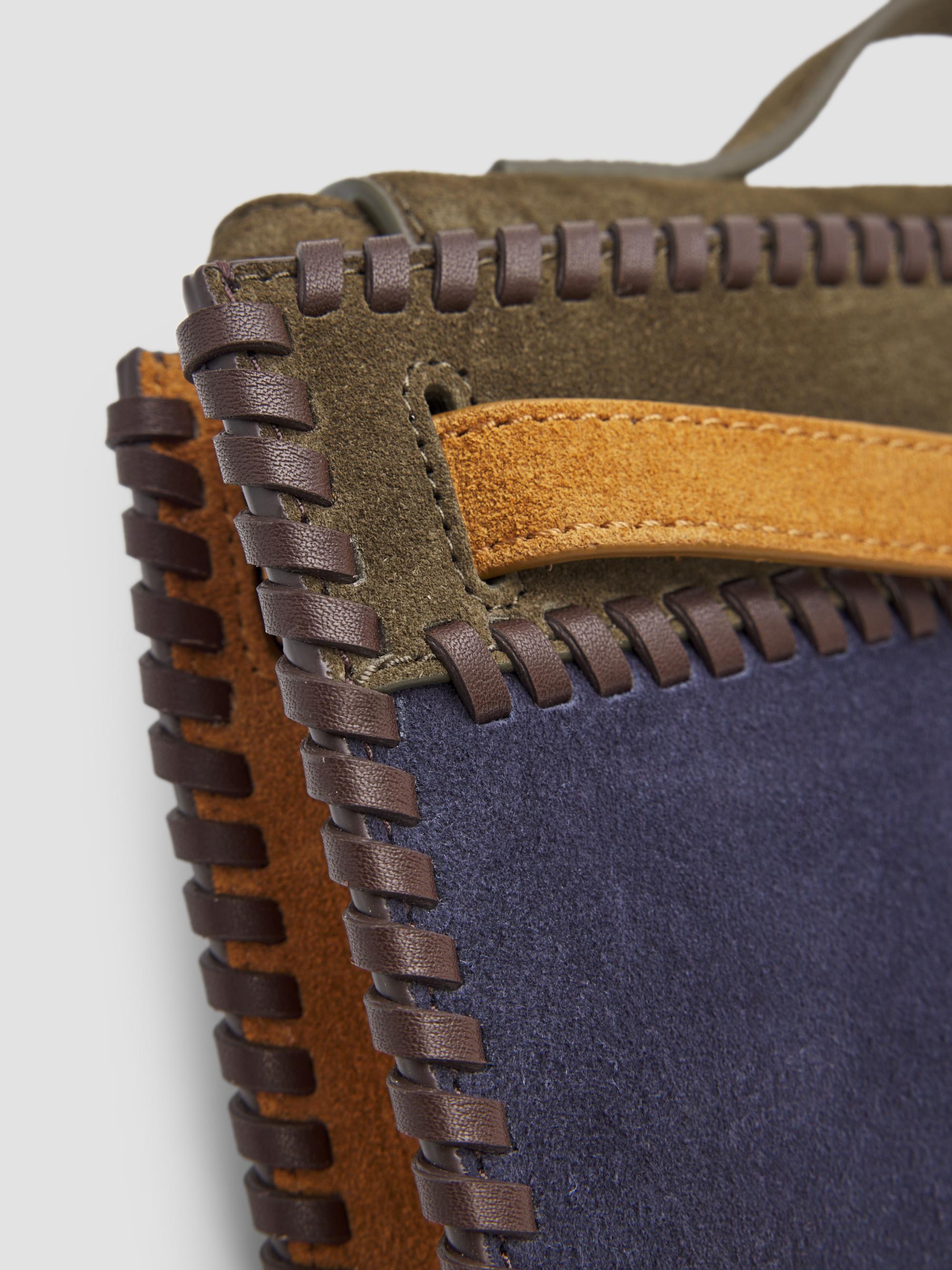 Veronica Beard Women's Dash Colorblocked Suede Shoulder Bag - Cypress Multi | Thumbnail 6