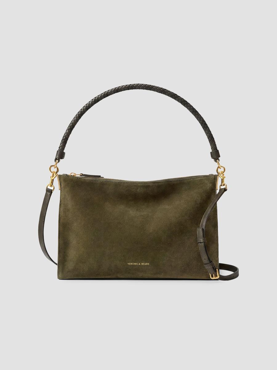 Veronica Beard Women's Vida Small Suede Bag In Green