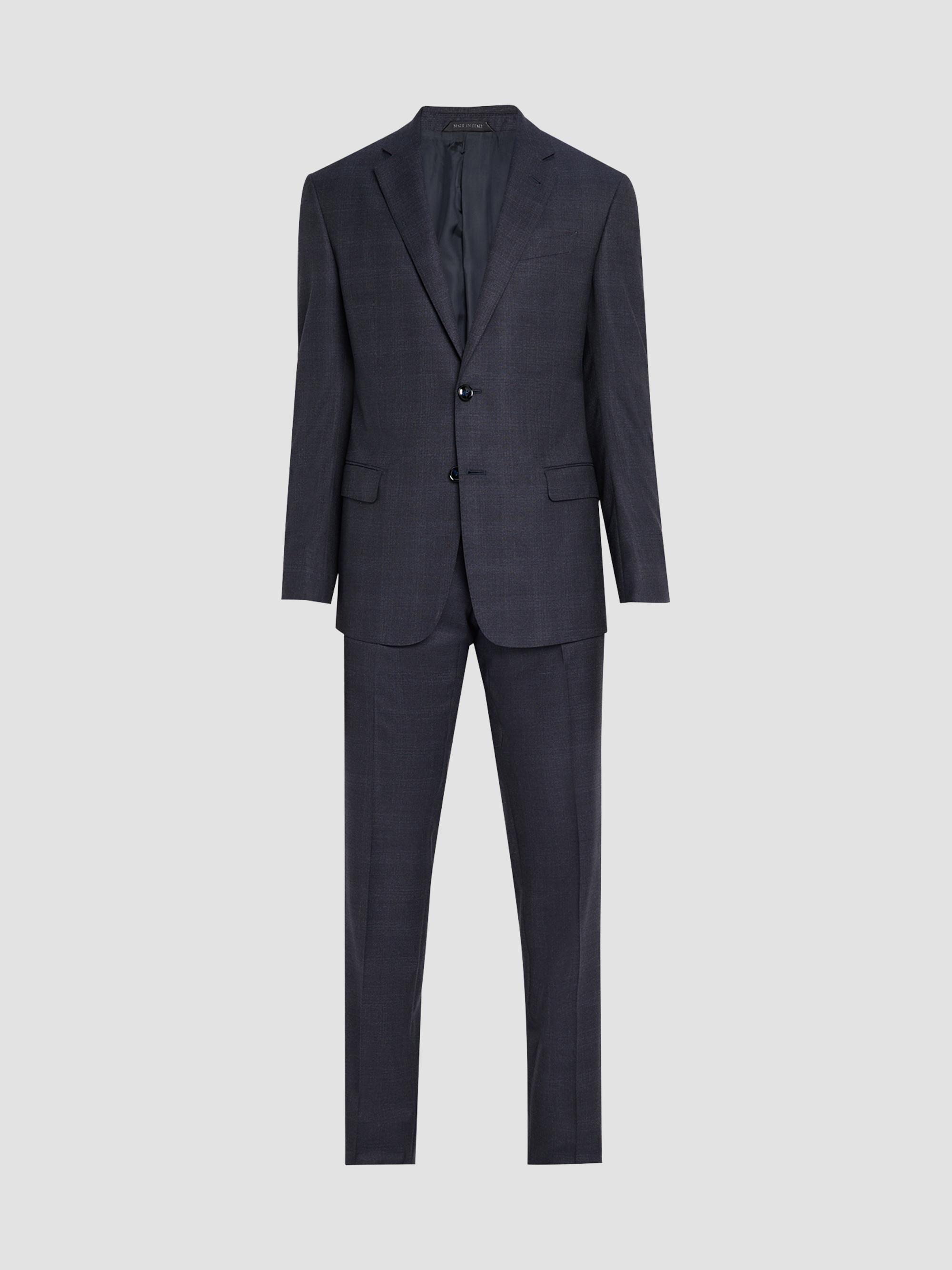 Giorgio Armani Herringbone Wool-Cashmere Relaxed-Fit Suit | Saks