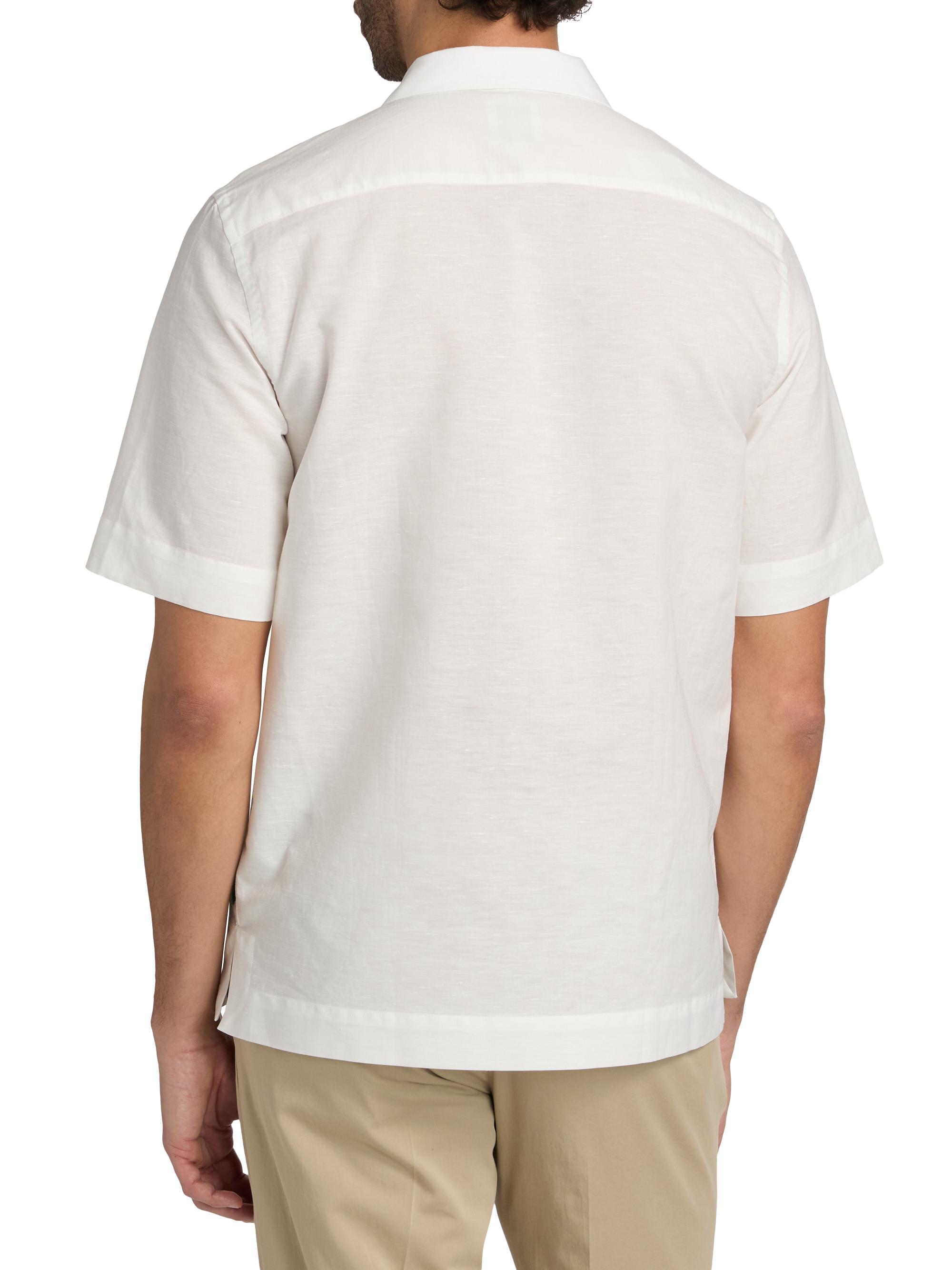 Paul Smith Men's Bird & Flowers Camp Shirt - White | Thumbnail 5