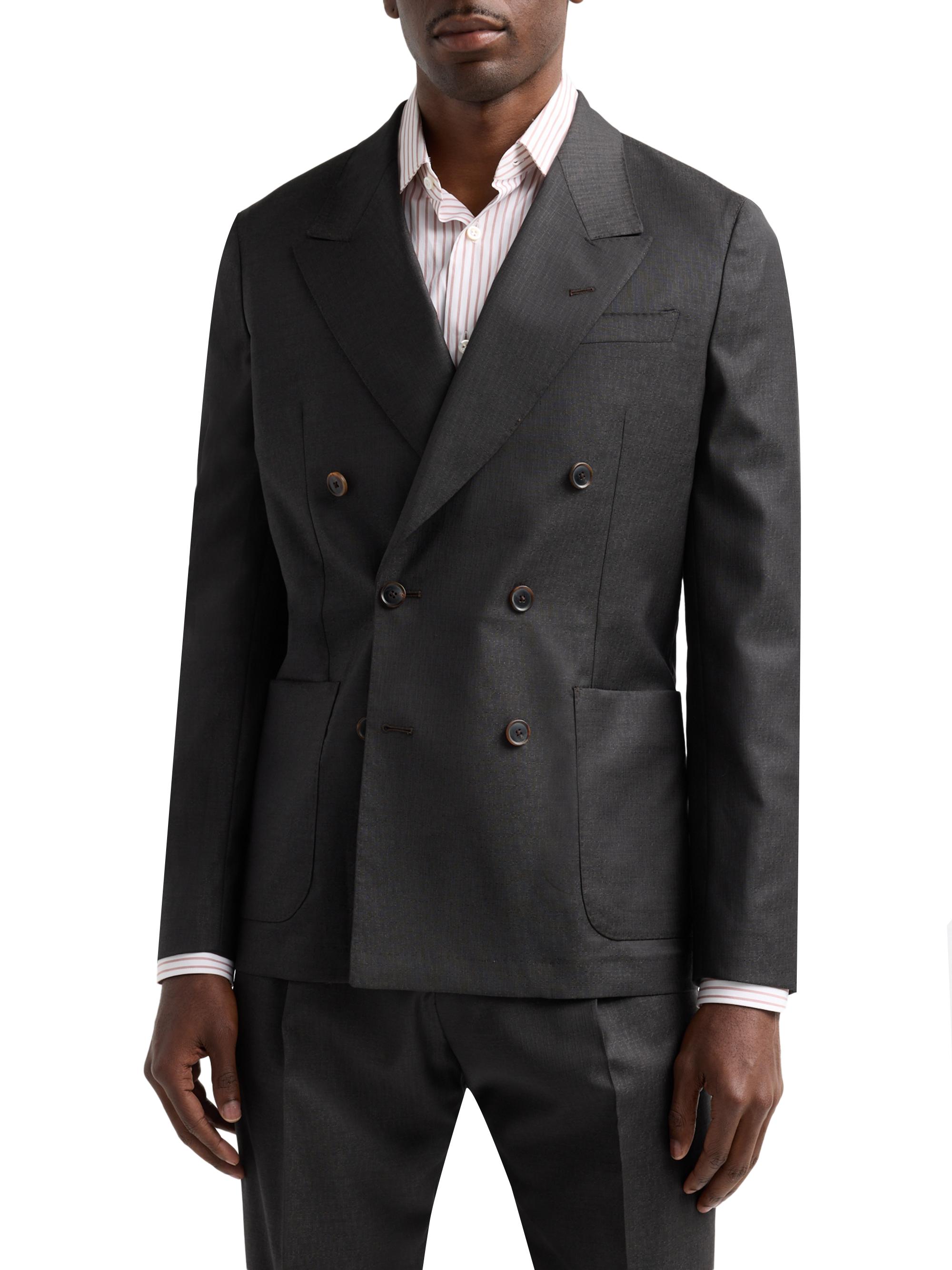 Paul Smith Peak Lapel Wool Double-Breasted Blazer | Saks Fifth Avenue