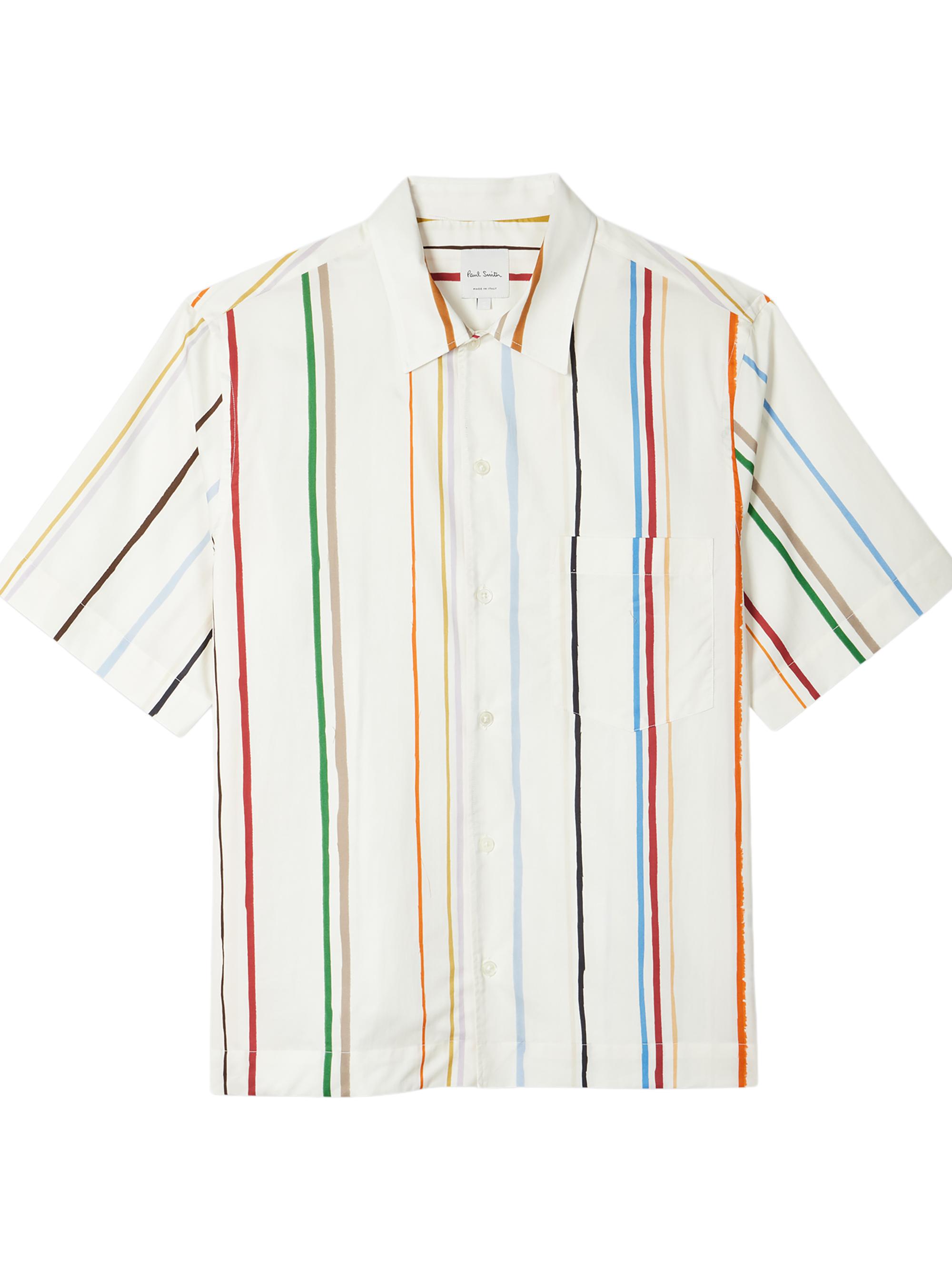Paul Smith Men's Painted Signature Stripe Shirt - Cream | Thumbnail 6