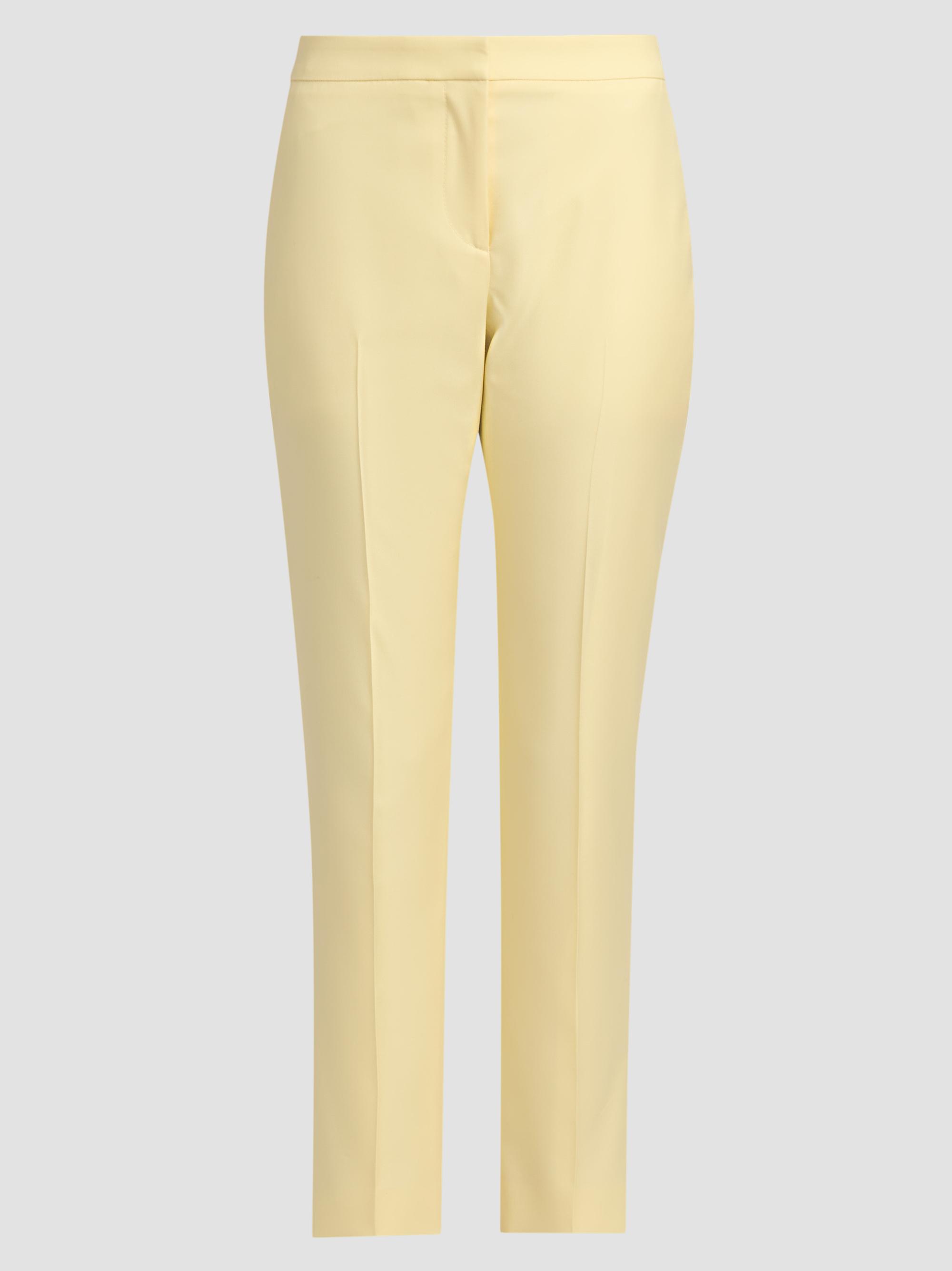 McQueen Women's Wool Cigarette Trousers - Sherbet