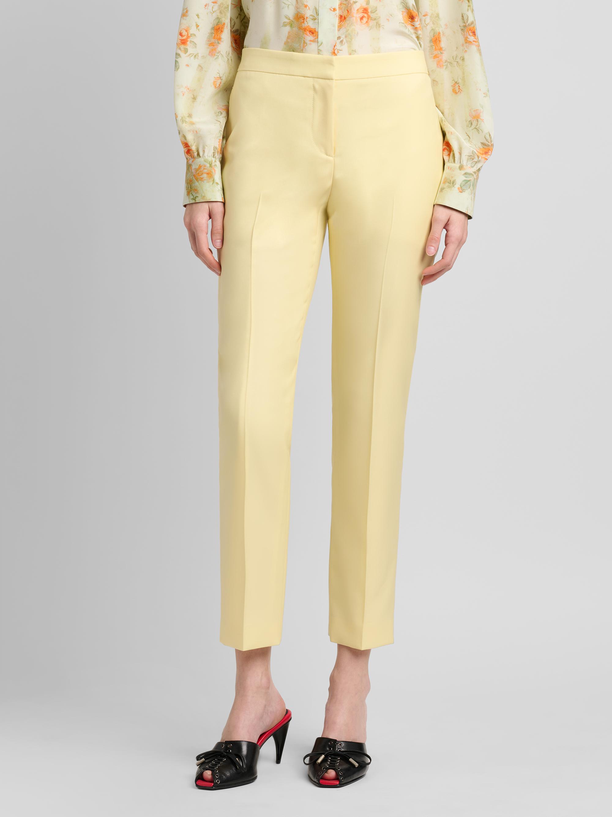 McQueen Women's Wool Cigarette Trousers - Sherbet | Thumbnail 3