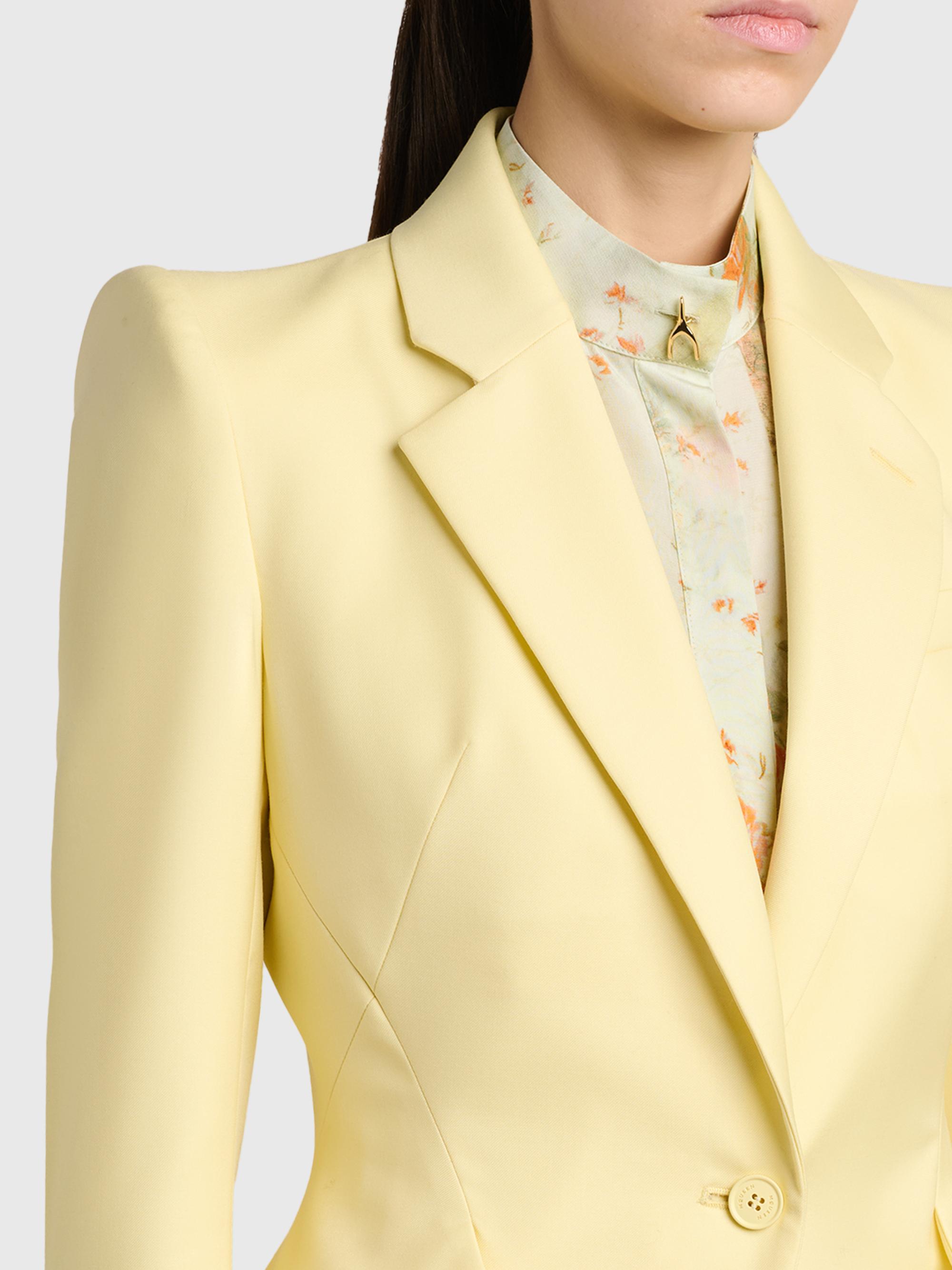 McQueen Women's Wool One-Button Blazer - Sherbet | Thumbnail 6