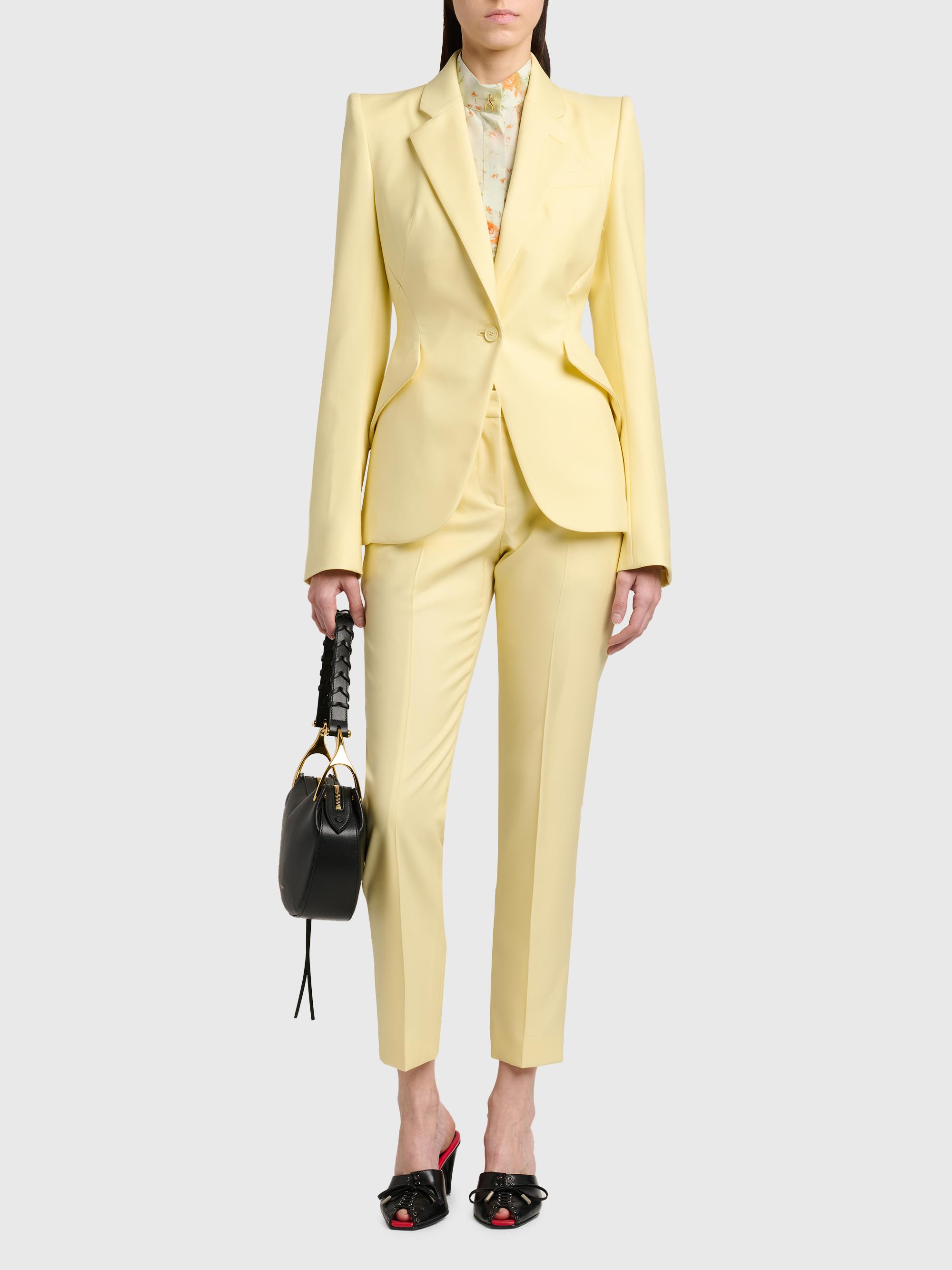 McQueen Women's Wool One-Button Blazer - Sherbet | Thumbnail 2