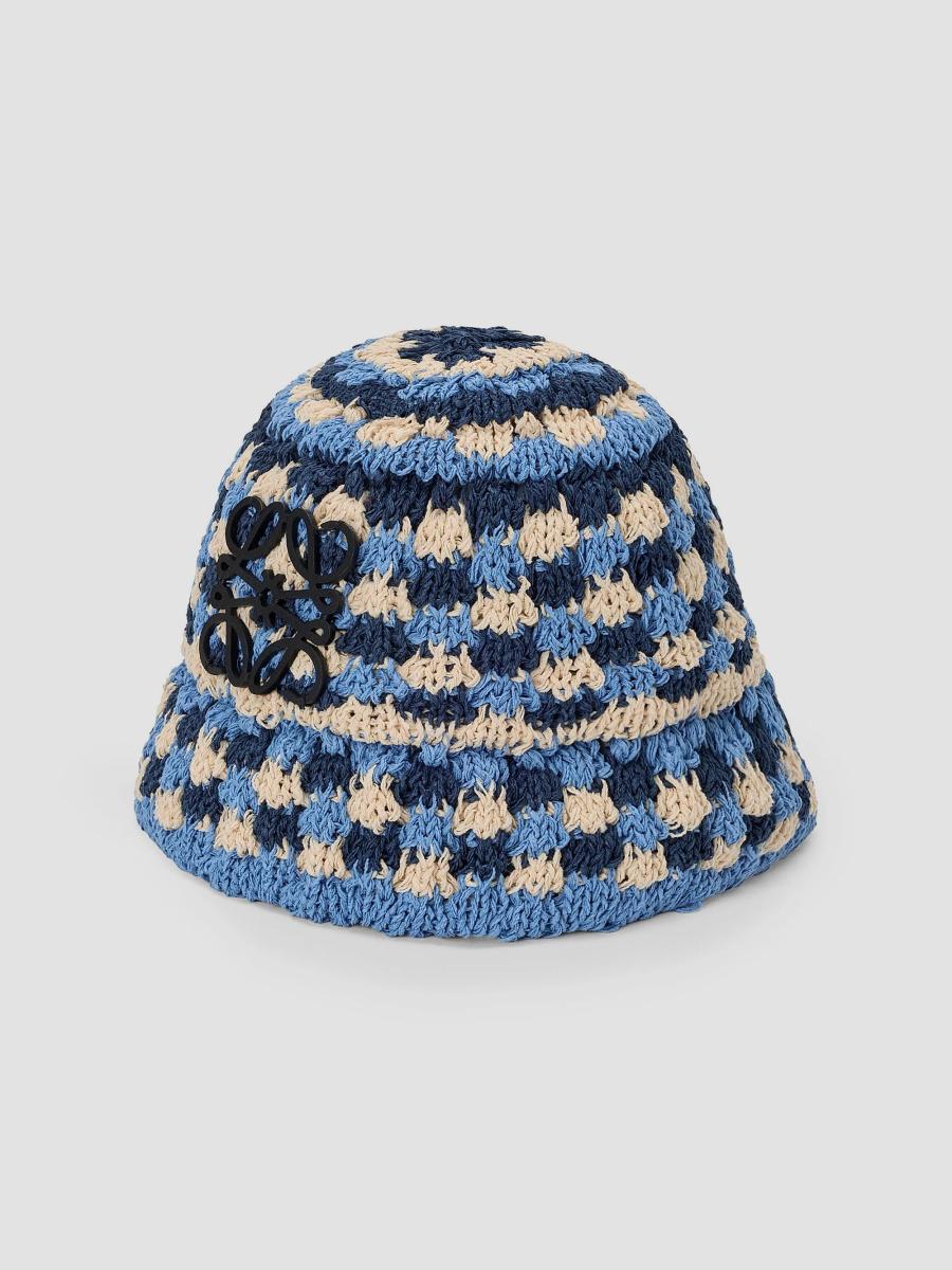 LOEWE LOEWE x Paula's Ibiza Anagram Knit Bucket Hat | Saks Fifth
