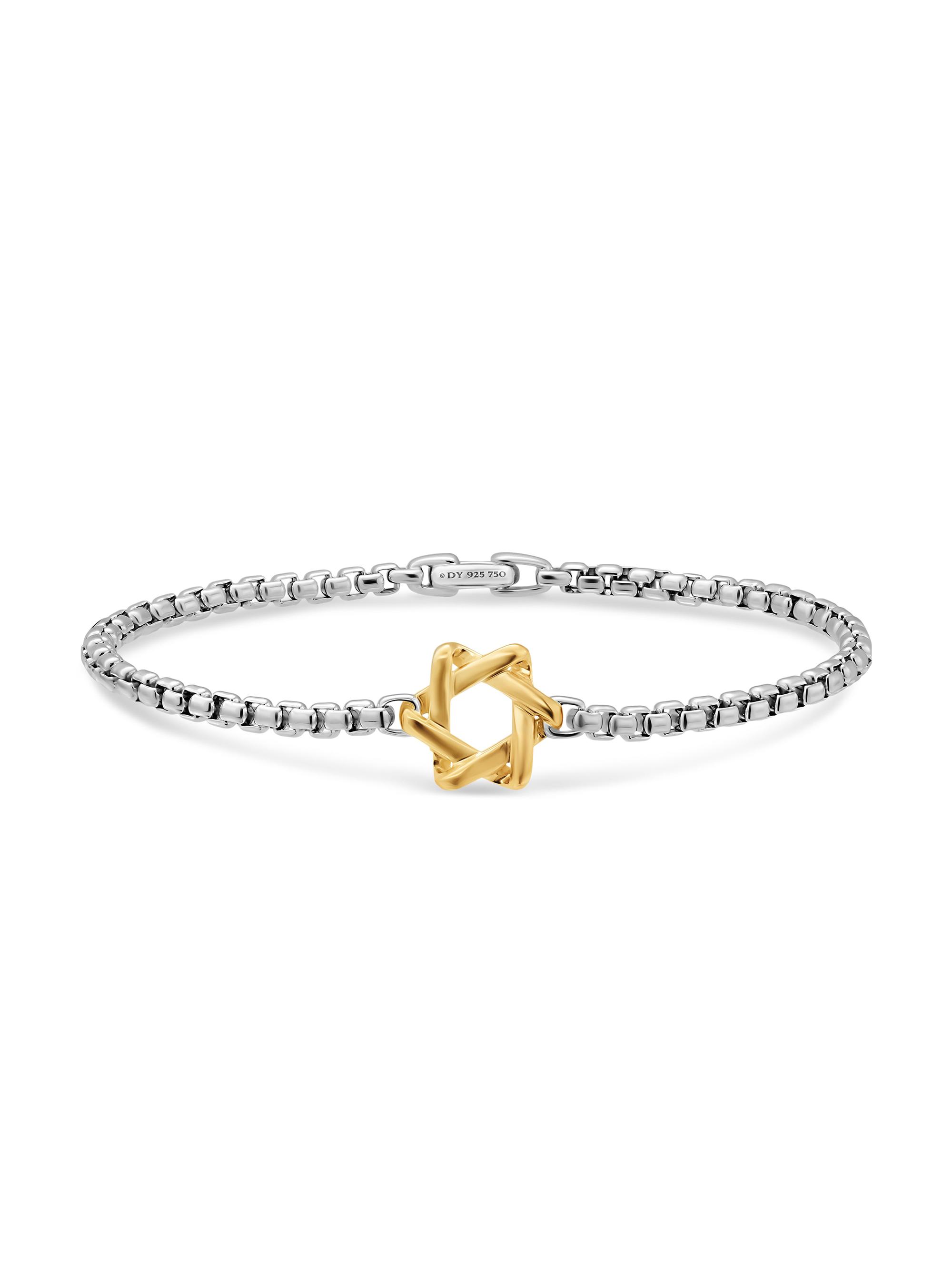 David Yurman Men's Star of David Station Bracelet in Sterling Silver - Silver