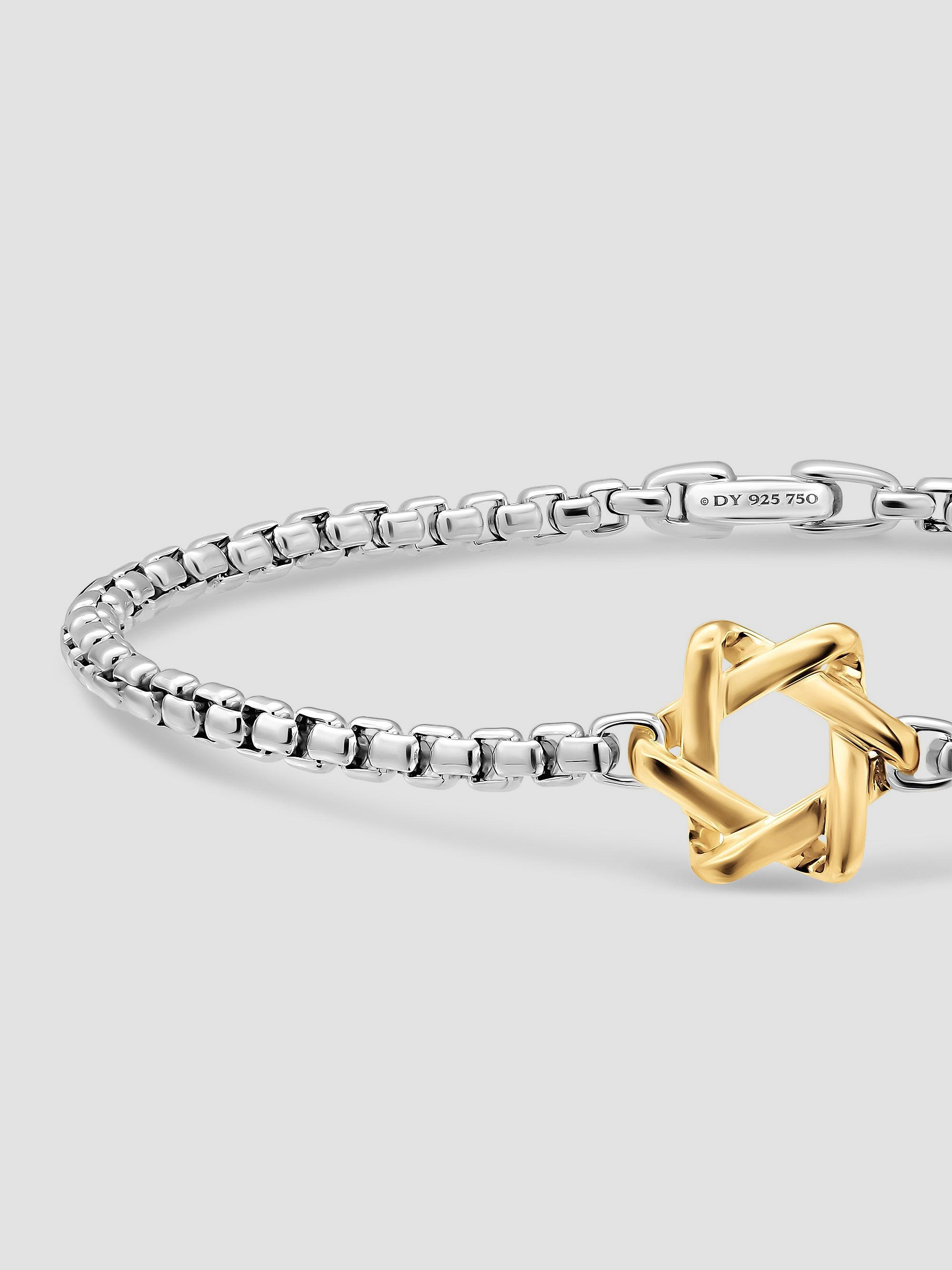 David Yurman Star of David Station Bracelet in Sterling Silver