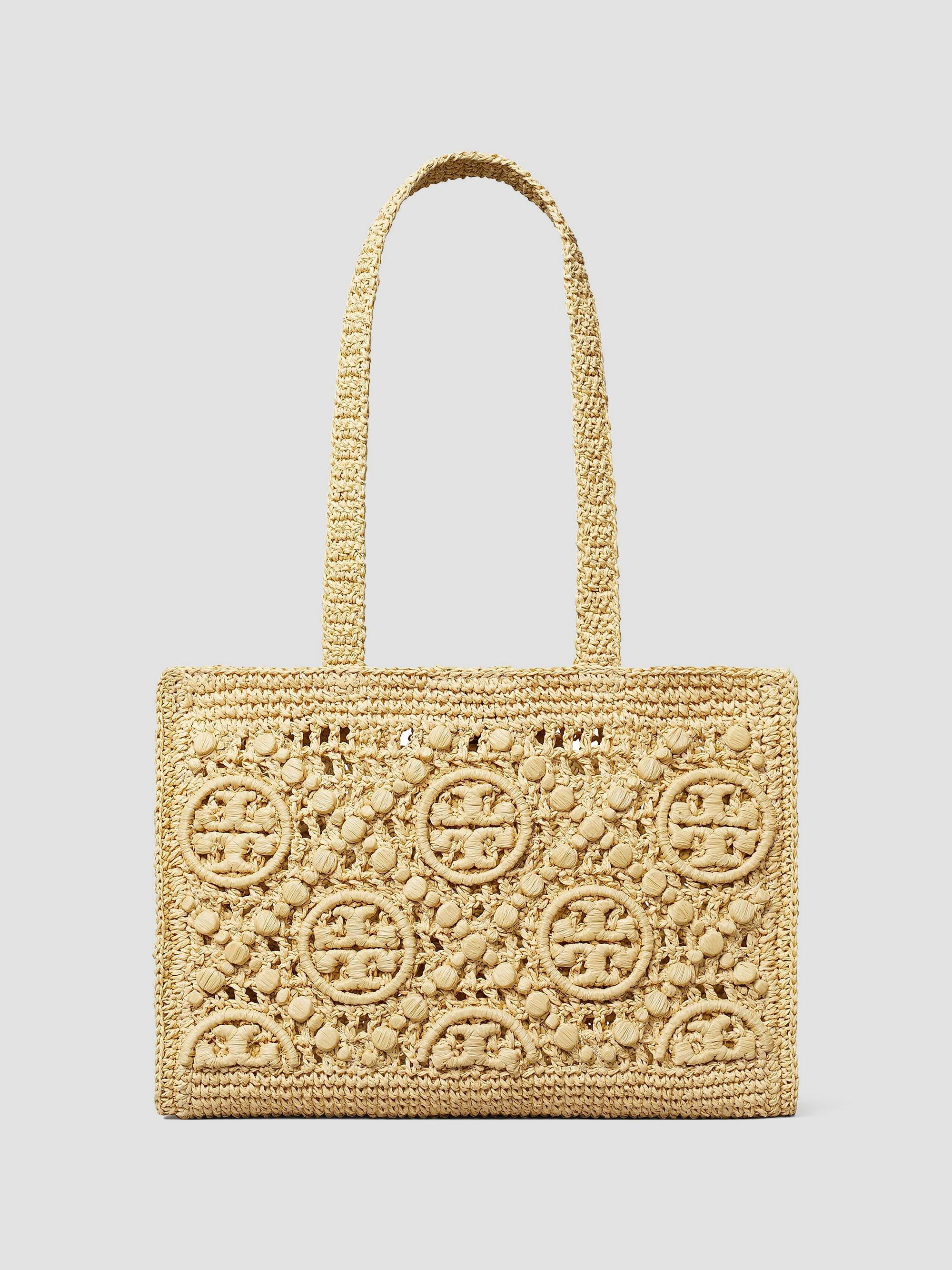 Tory Burch モノグラム　ハンドバッグ Tory Burch T Monogram Jacquard Drawstring Tote | Saks Fifth Avenue