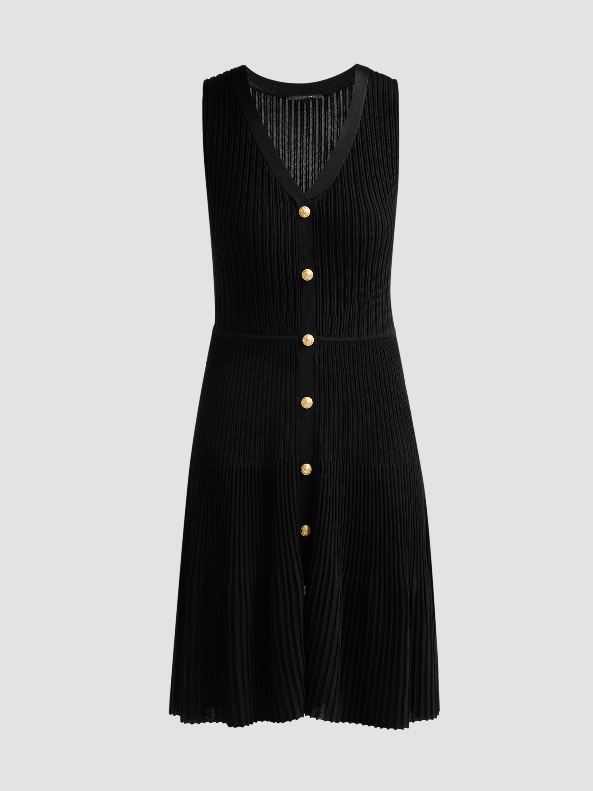 Kobi Halperin Women's Tessa Rib-Knit Tank Dress - Black | Thumbnail 6