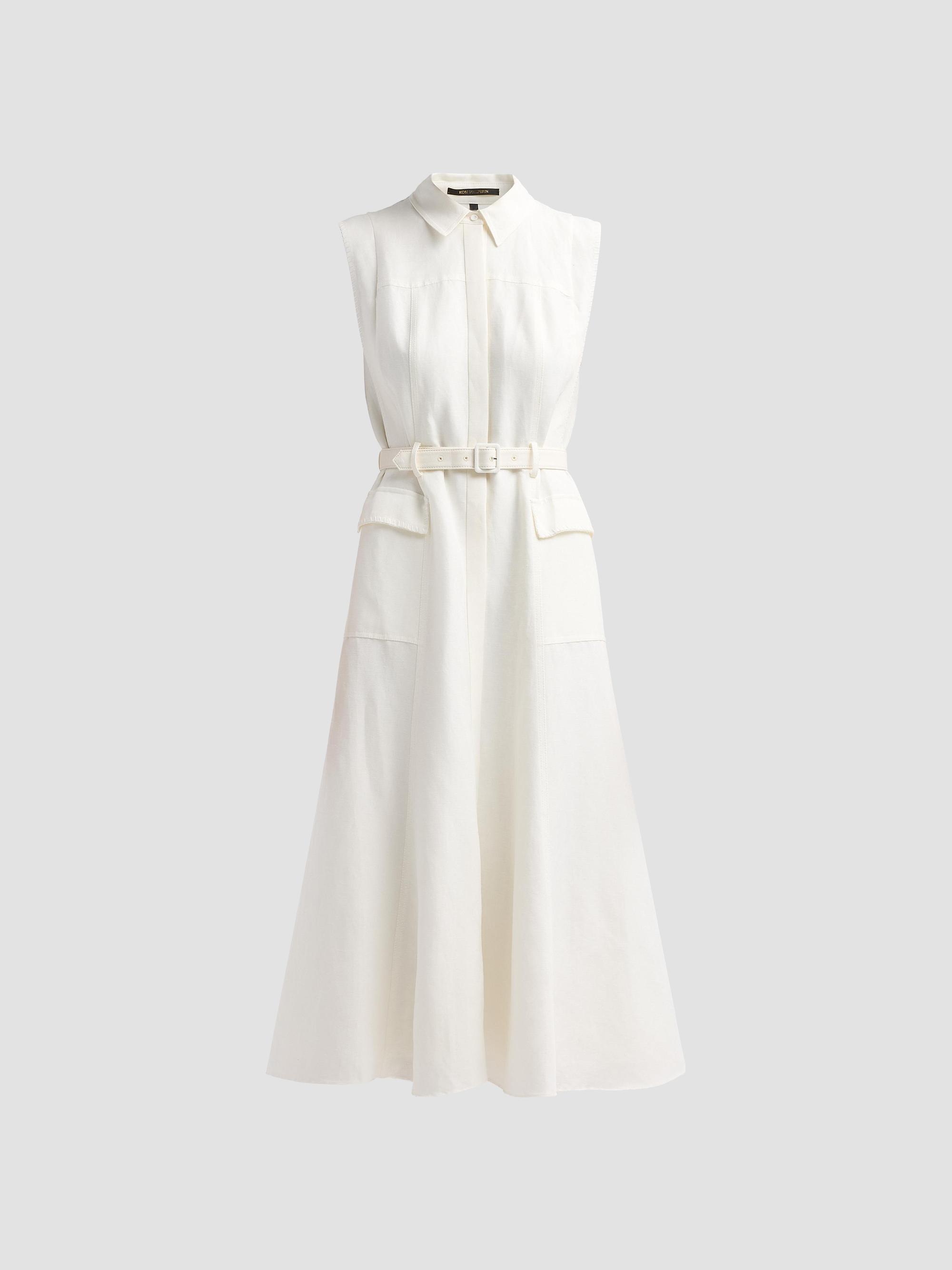 Kobi Halperin Women's Tomi Linen-Blend Safari Midi Dress -