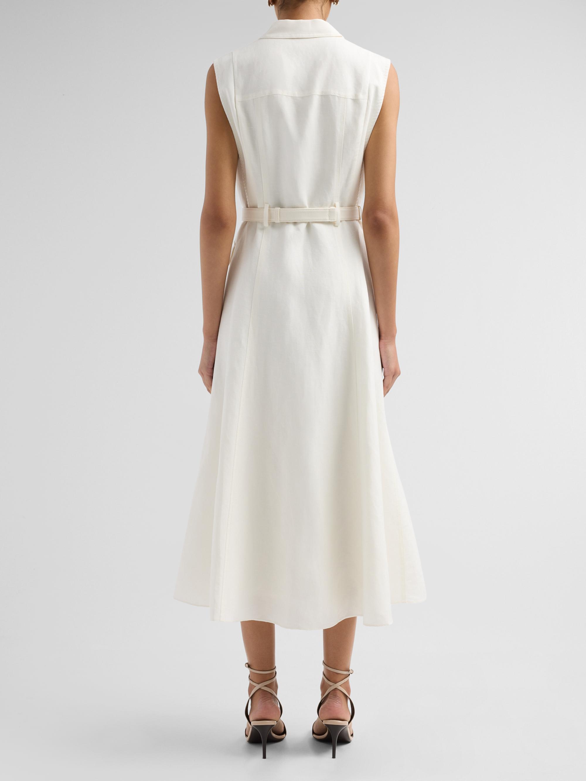 Kobi Halperin Women's Tomi Linen-Blend Safari Midi Dress - | Thumbnail 3